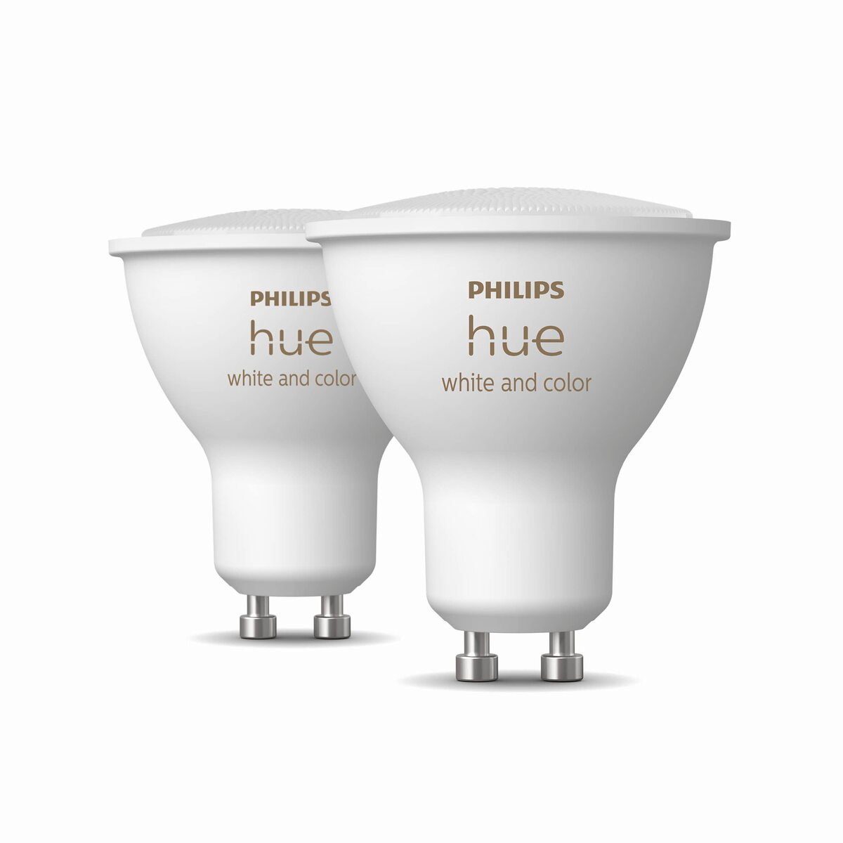 Philips Hue LED-Leuchtmittel Leuchtmittel & GU10, Farbwechsler, Farbig LED GU10, Warmweiß Smarte Weiß