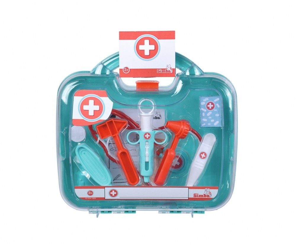 SIMBA Spielzeug-Arztkoffer Spielzeug Spielwelt Arzt großer Doktorkoffer 12 Teile 105541002