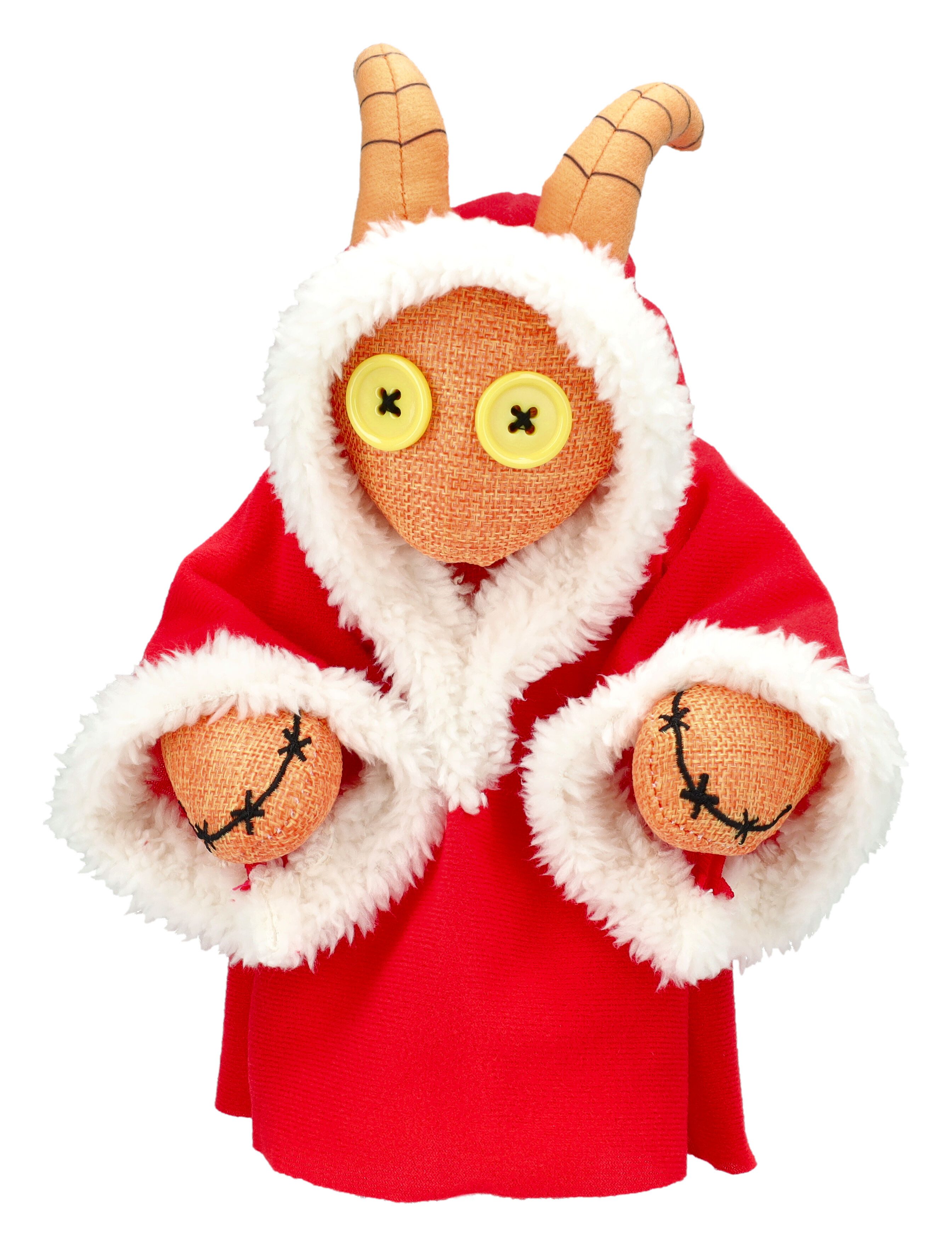 Figuren Shop GmbH Kuscheltier Krampus Plüschfigur Pinhead Monster Sammlerfigur 24 cm Kuscheltier