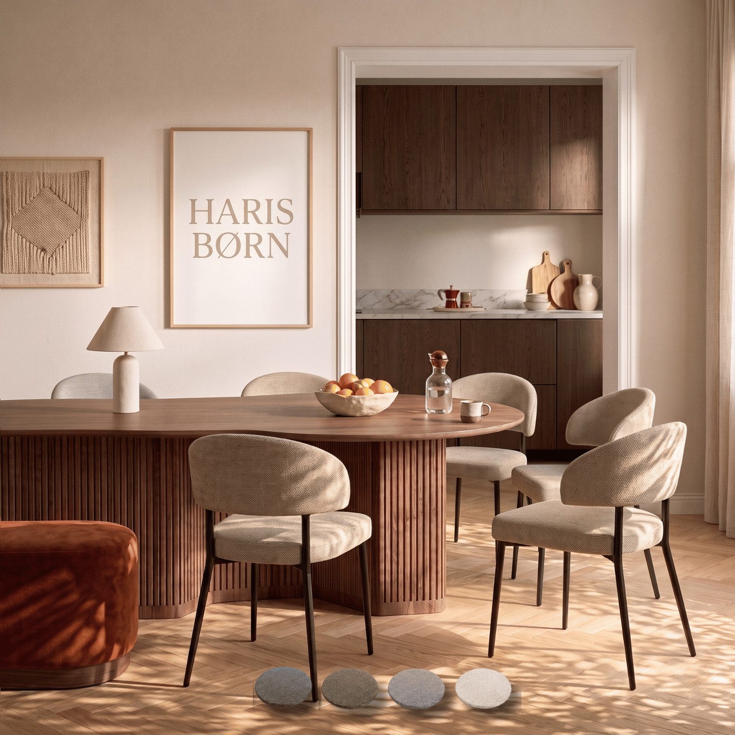 Haris Børn Esszimmerstuhl TERNVIK Polsterstühle für Esszimmer - Esszimmerstühle (Set, 6 St), Premium Esszimmer Stühle & Esstisch Stühle - Moderner Polsterstuhl