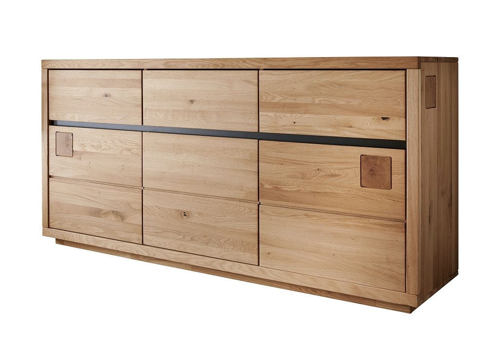 Anrichte Sideboard Kommode "Bergamo" 175x85cm Wildeiche massiv geölt