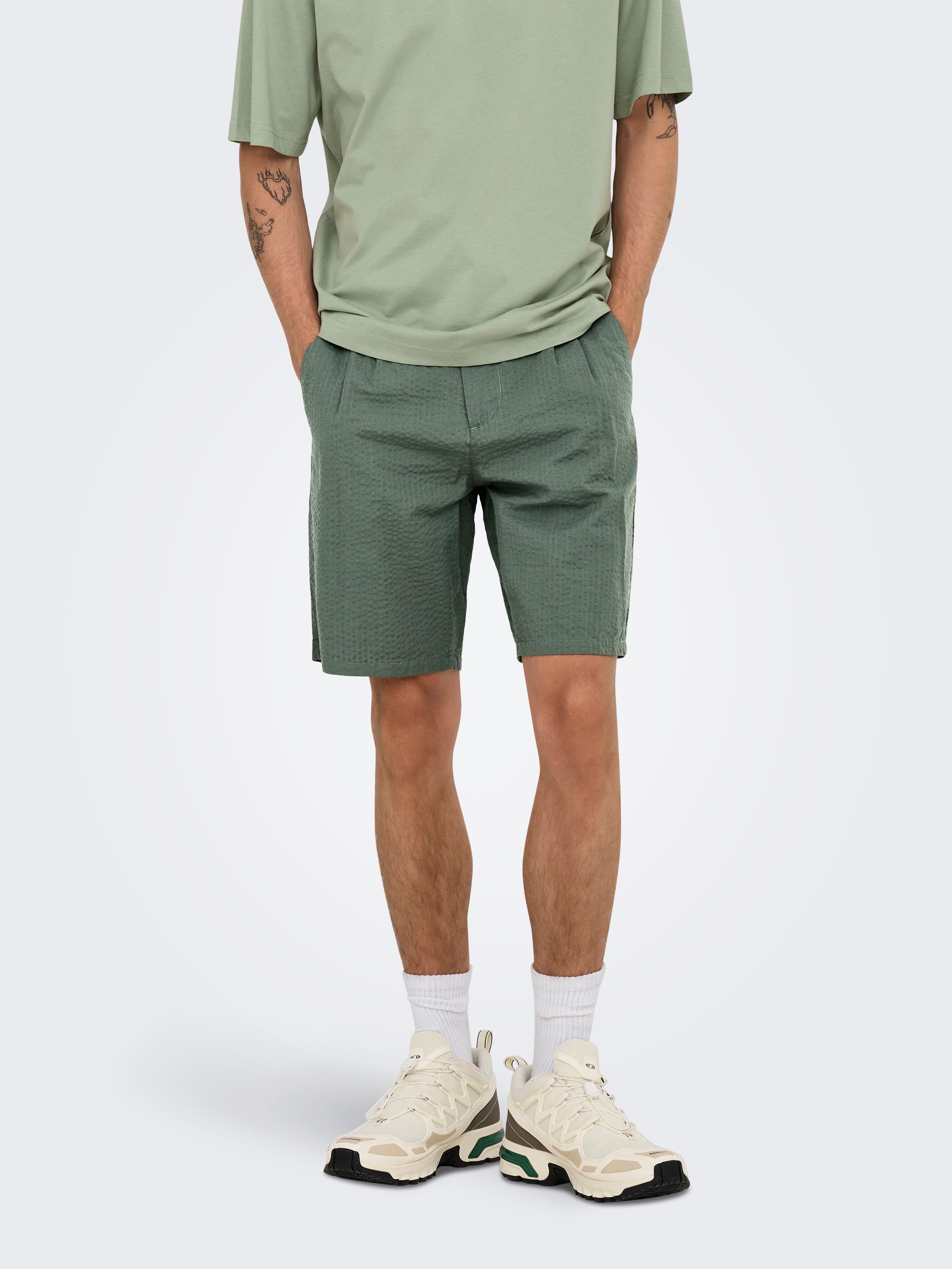 ONLY & SONS Shorts ONSLEO LIFE 0009 SEERSUCKER SHORTS NOOS