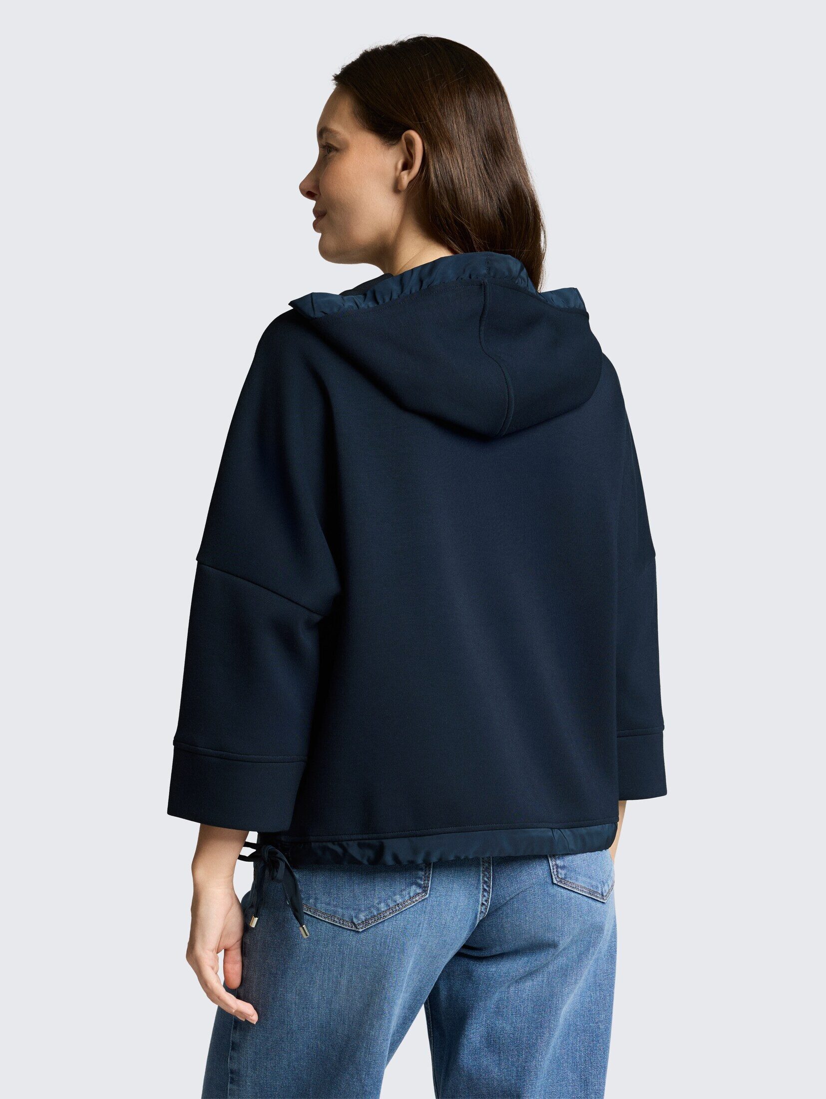 TOM TAILOR Sweatshirt Strick & Sweatshirts Hoodie Sweatshirt aus Scuba