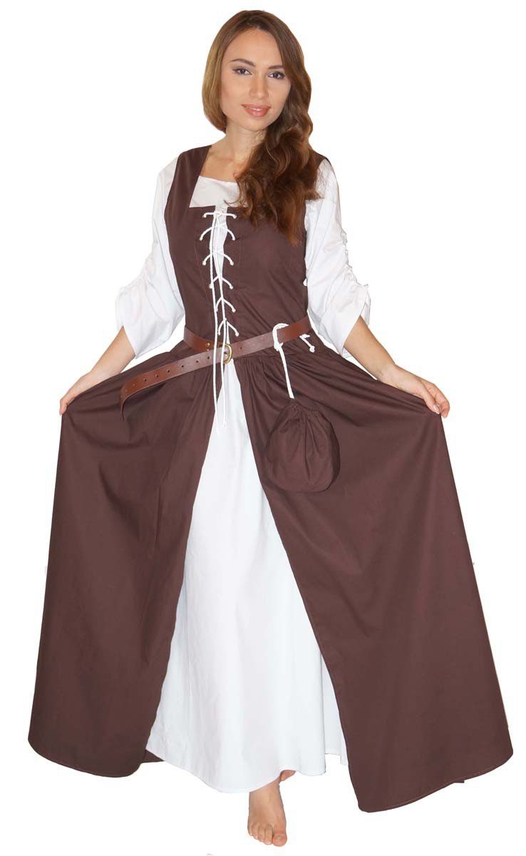 Maylynn Kostüm Mittelalter Kostüm Magd Bäuerin Wirtin Celia Kleid - 100%  Baumwolle