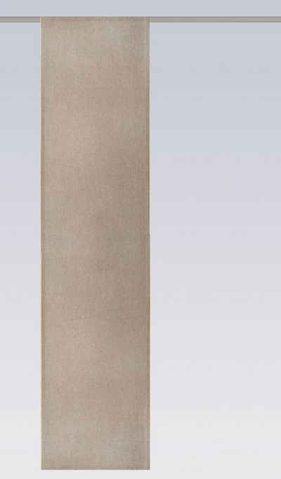 Vorhang GÖZZE Flächenvorhang LINUS taupe (BH 60x245 cm) BH 60x245 cm braun, Gözze