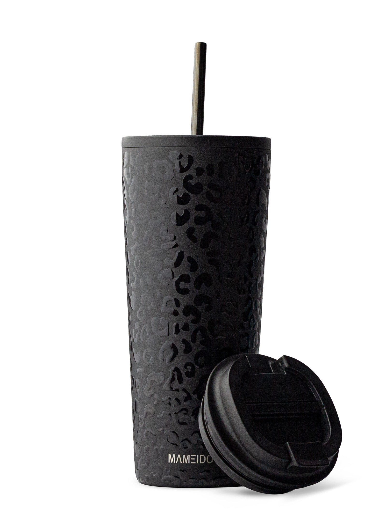 MAMEIDO Thermobecher, Edelstahl, Kunststoff, Silikon, doppelwandig isoliert, auslaufsicher in 350ml, 470ml, 700ml & 1200ml