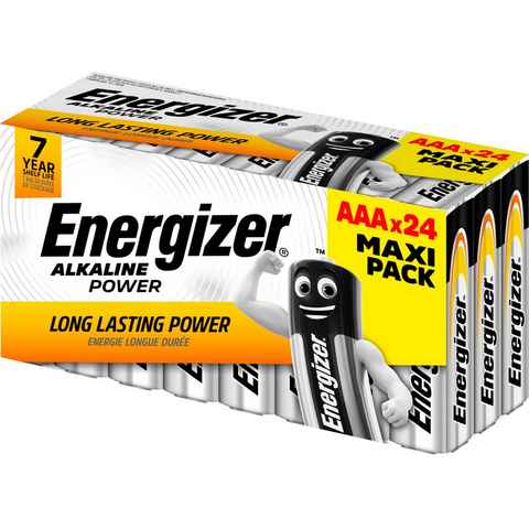 Energizer 24er Box Alkaline Power AAA Batterie, (24 St)
