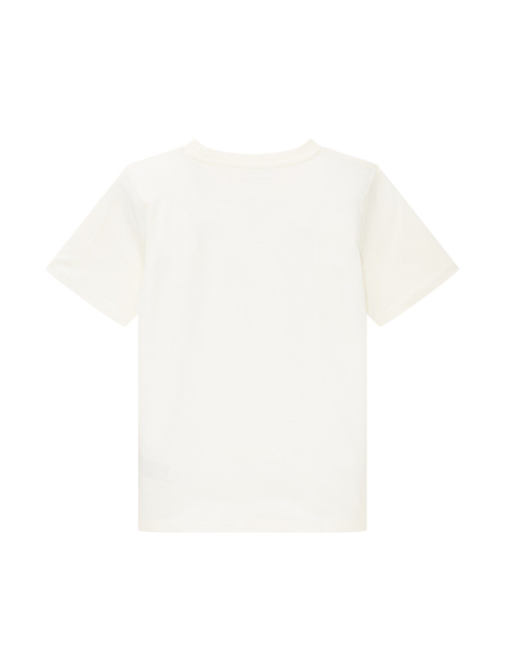 White Wool T-Shirt Print TOM mit TAILOR T-Shirt