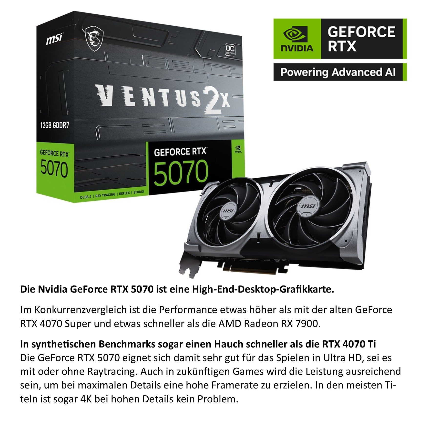 Meinpc AMD Ryzen 9 mit RTX 5070 und DDR5 Ram Gaming-PC (AMD Ryzen 9 7900, RTX 5070, 32 GB RAM, 1000 GB SSD, Luftkühlung, RGB, Gamer, Gaming) – Bild 2 von 5