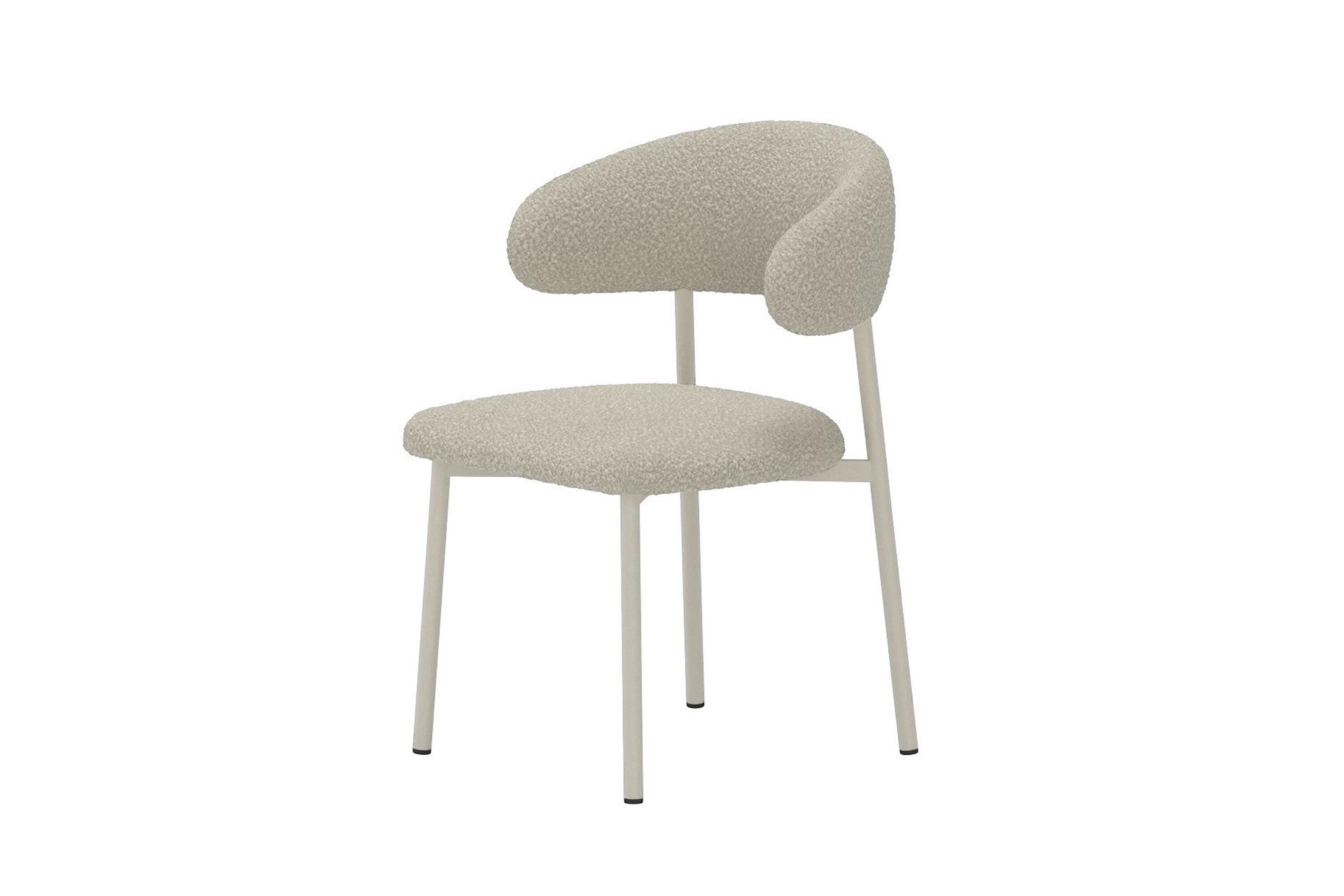 Venture Home Esszimmerstuhl 2er Set Lillholmen Esszimmerstuhl Bouclé beige. (2 St)