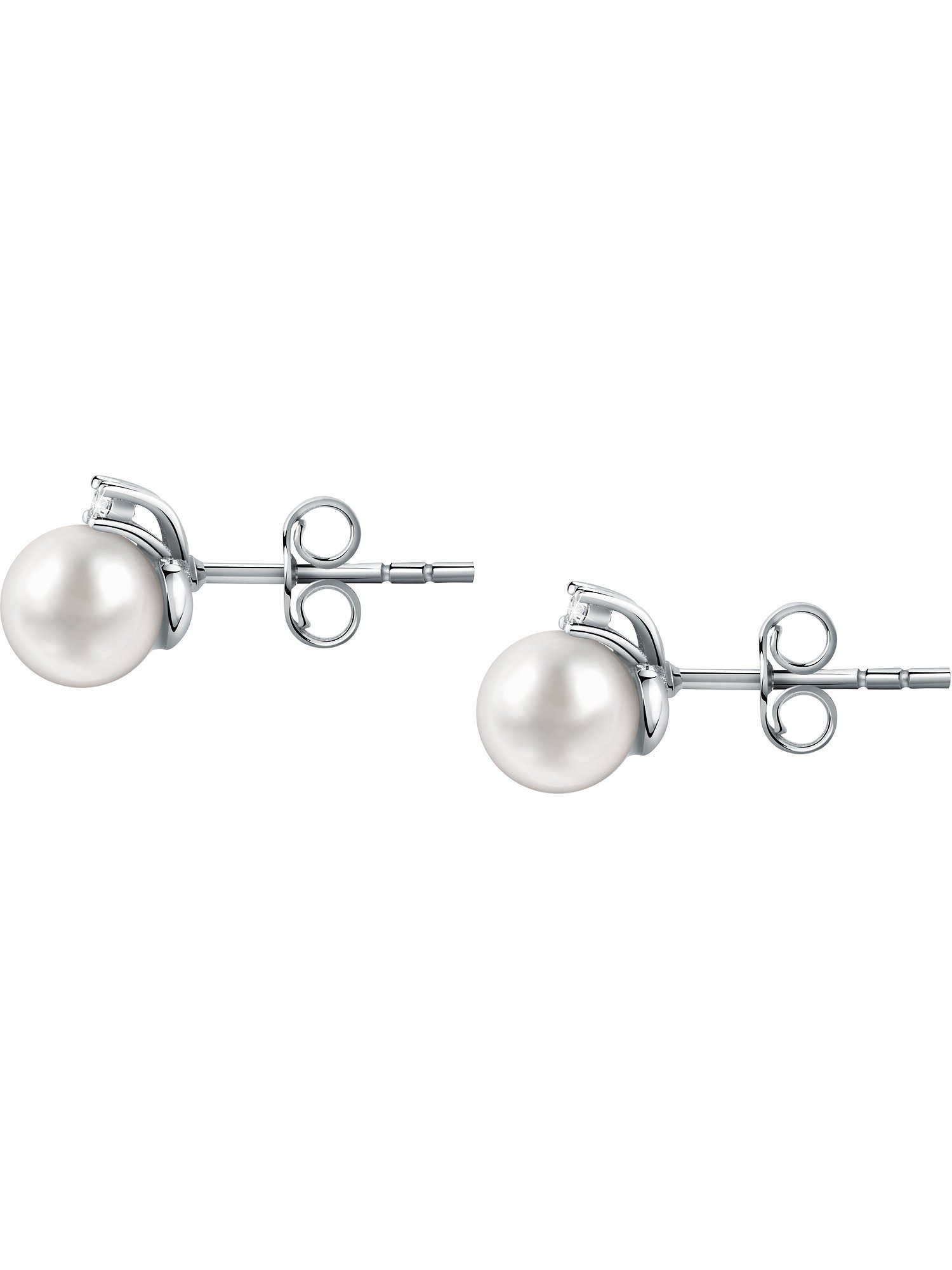FAVS Paar Ohrstecker FAVS Damen-Ohrstecker 925er Silber Süßwasserperle