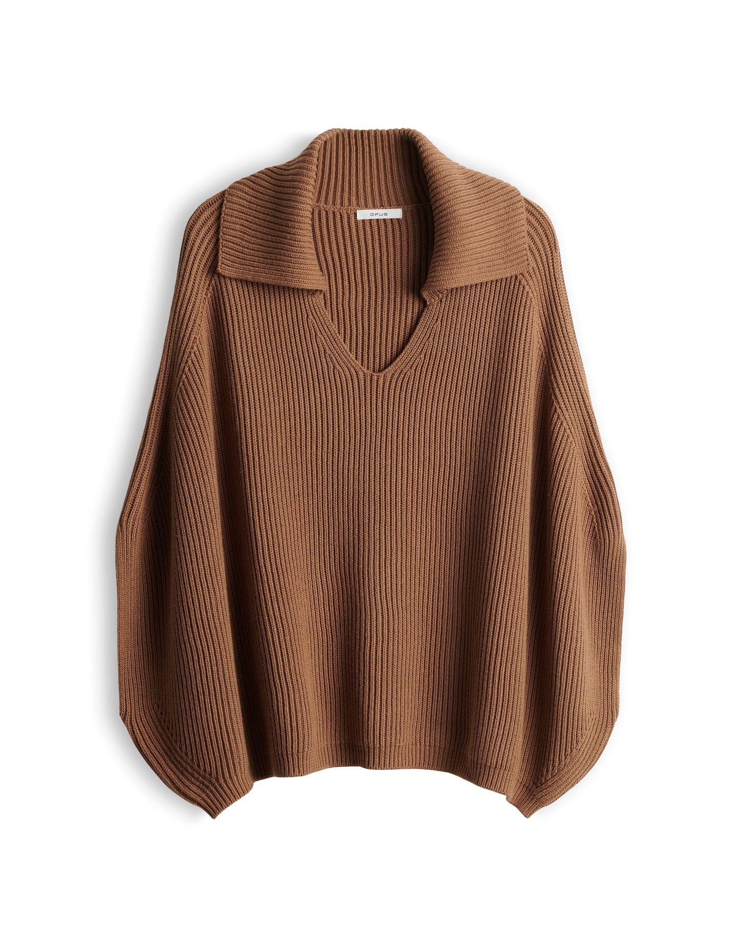 OPUS Poncho Rippstrickponcho im O-Shape