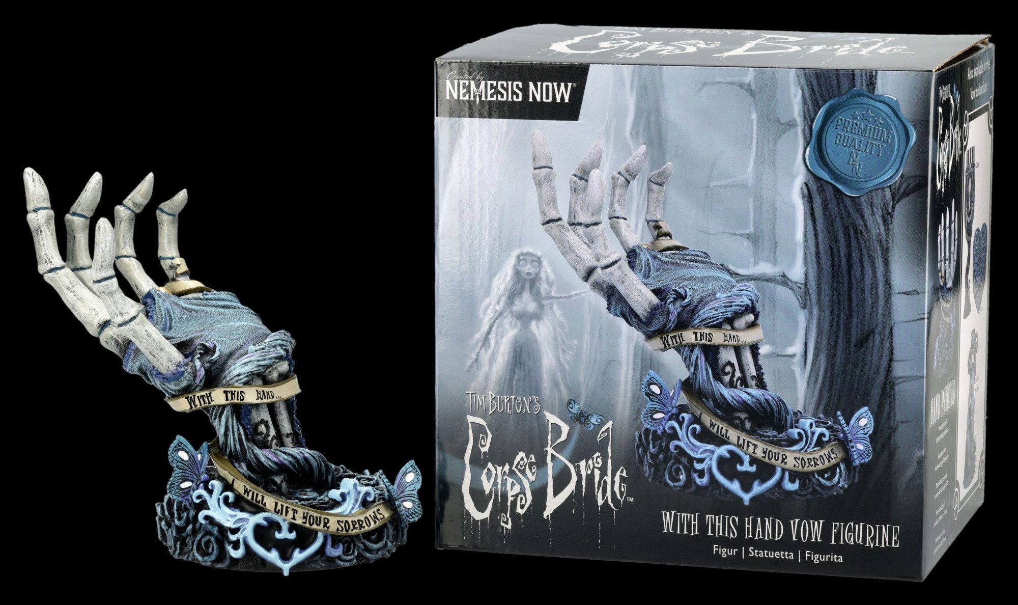 Figuren Shop GmbH Dekofigur Corpse Bride Figur – Skeletthand Statue Tim Bur günstig online kaufen