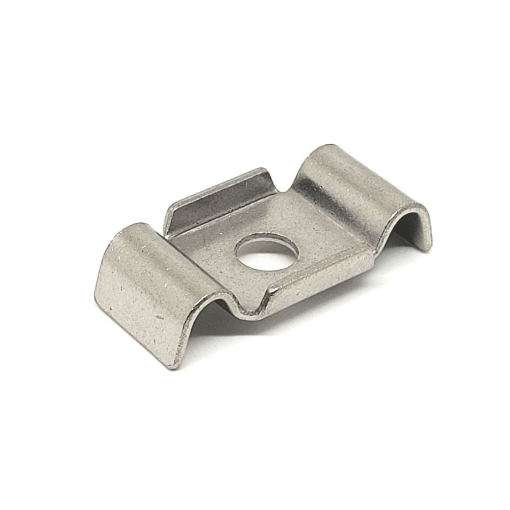 Zaunfachhandel24 Doppelstabmattenzaun 10x Wellenplättchen in Edelstahl, (10 günstig online kaufen