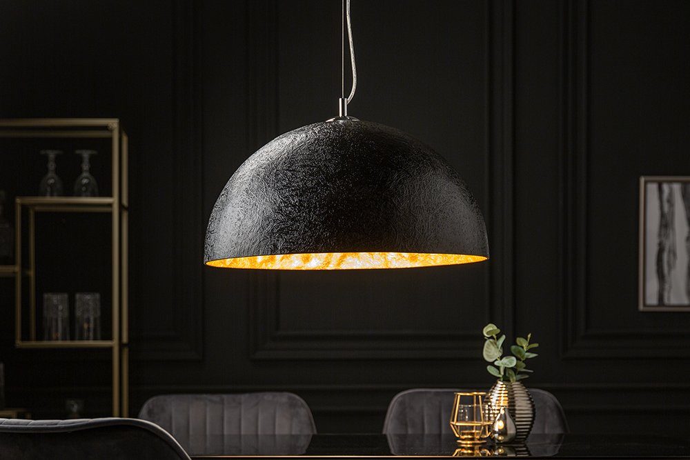 riess-ambiente Hängeleuchte GLOW 50cm schwarz / gold, ohne Leuchtmittel, Wo günstig online kaufen