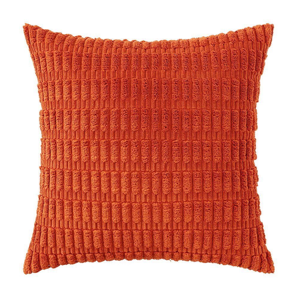 Sofa Rosnek Plüsch, (1 45* Wohnräume Kissenbezug für Deko, Stück) Schlafzimmer Orange 45cm,