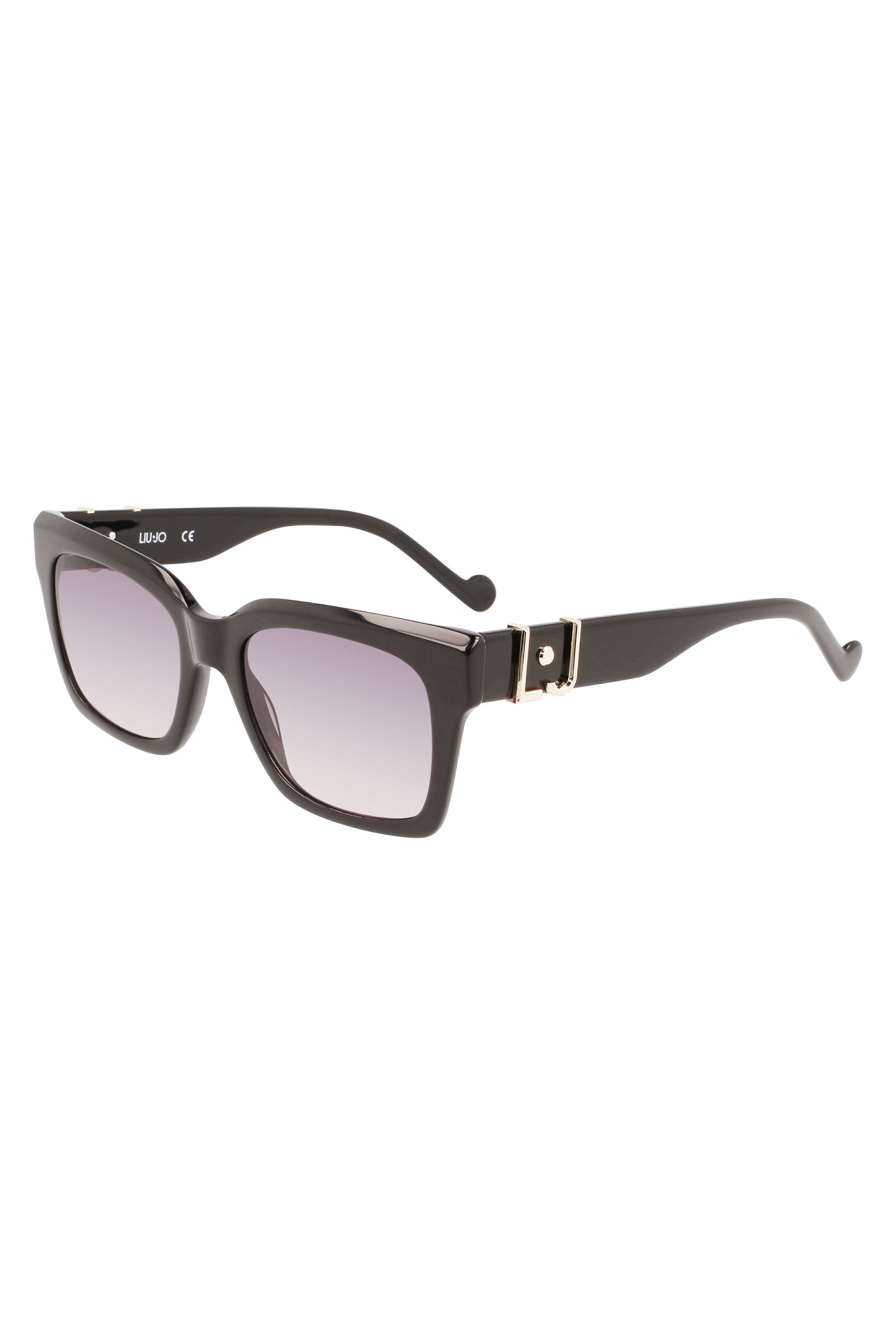 Liu Jo Sonnenbrille Damen Sonnenbrille Schwarz: Rechteckiges Design & Rauchglas