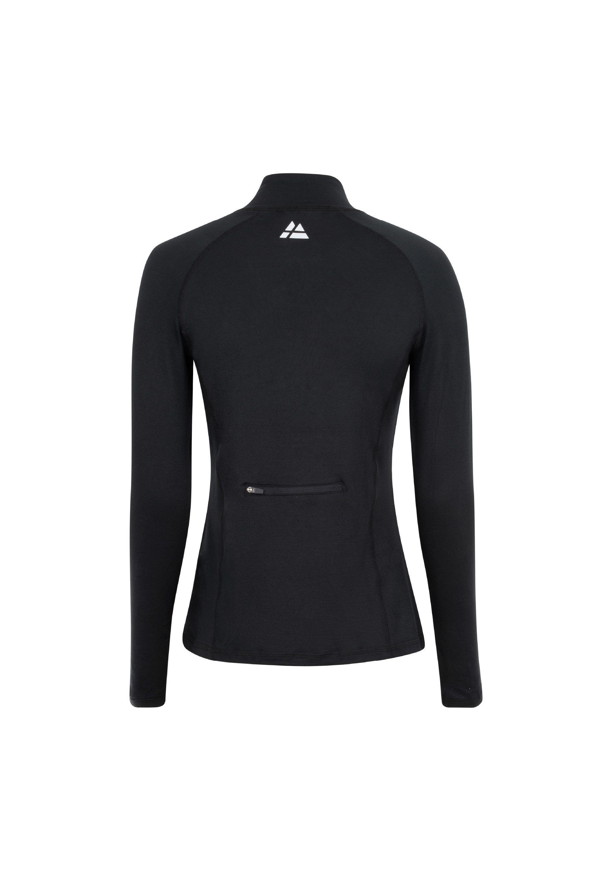 DANISH ENDURANCE Funktionsshirt Half Zip Damen Sport Funktionsshirt mit Dauemnloch & Reflexion, weich & leicht
