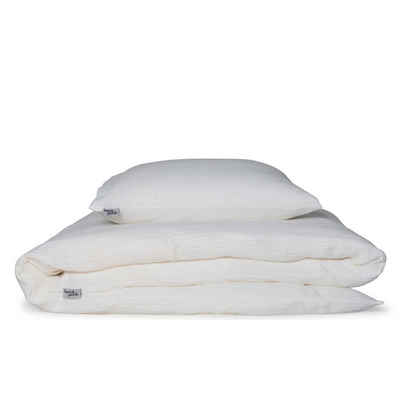 Bettwäsche Musselin-Bettwäsche "Eliane" • Off-White, hutch&putch, Baumwolle, aus 100% Bio-Baumwolle, mit hochwertigem Reißverschluss
