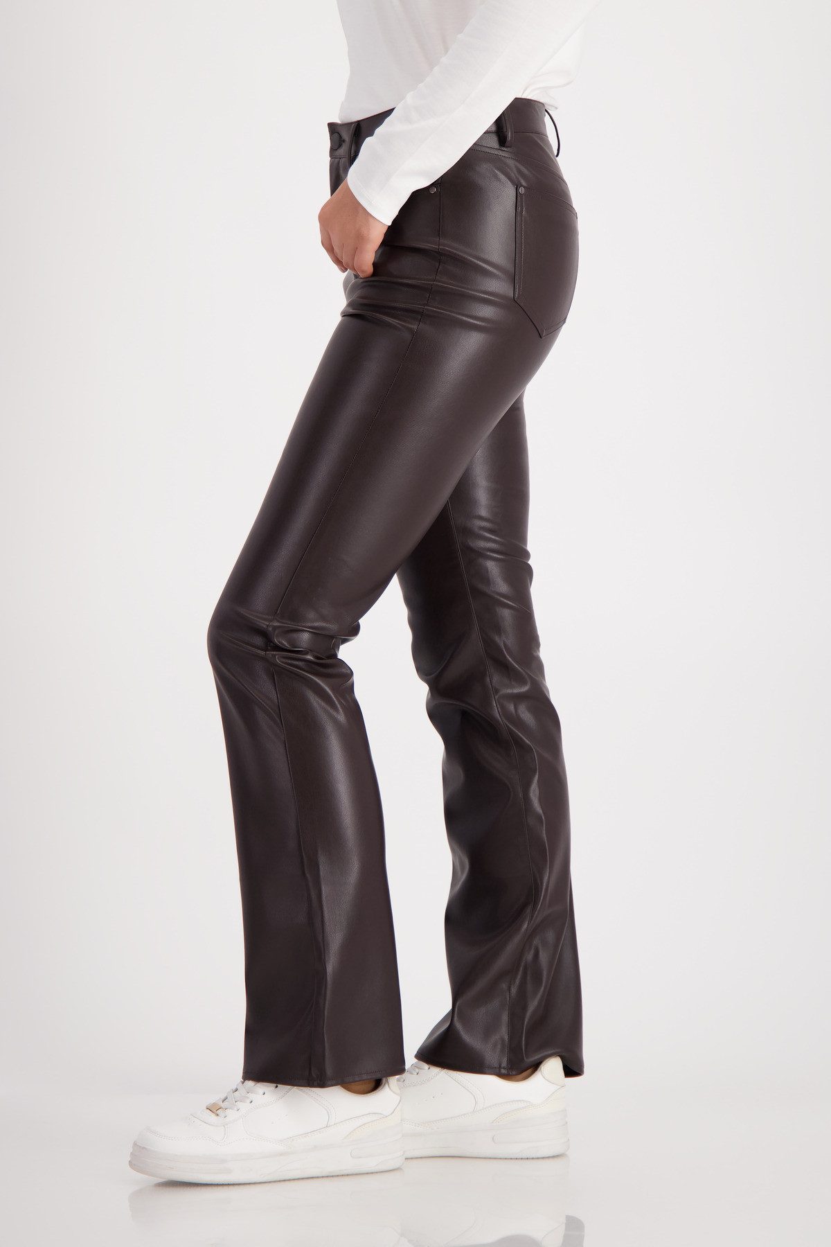 Monari Lederimitathose Regular fit günstig online kaufen