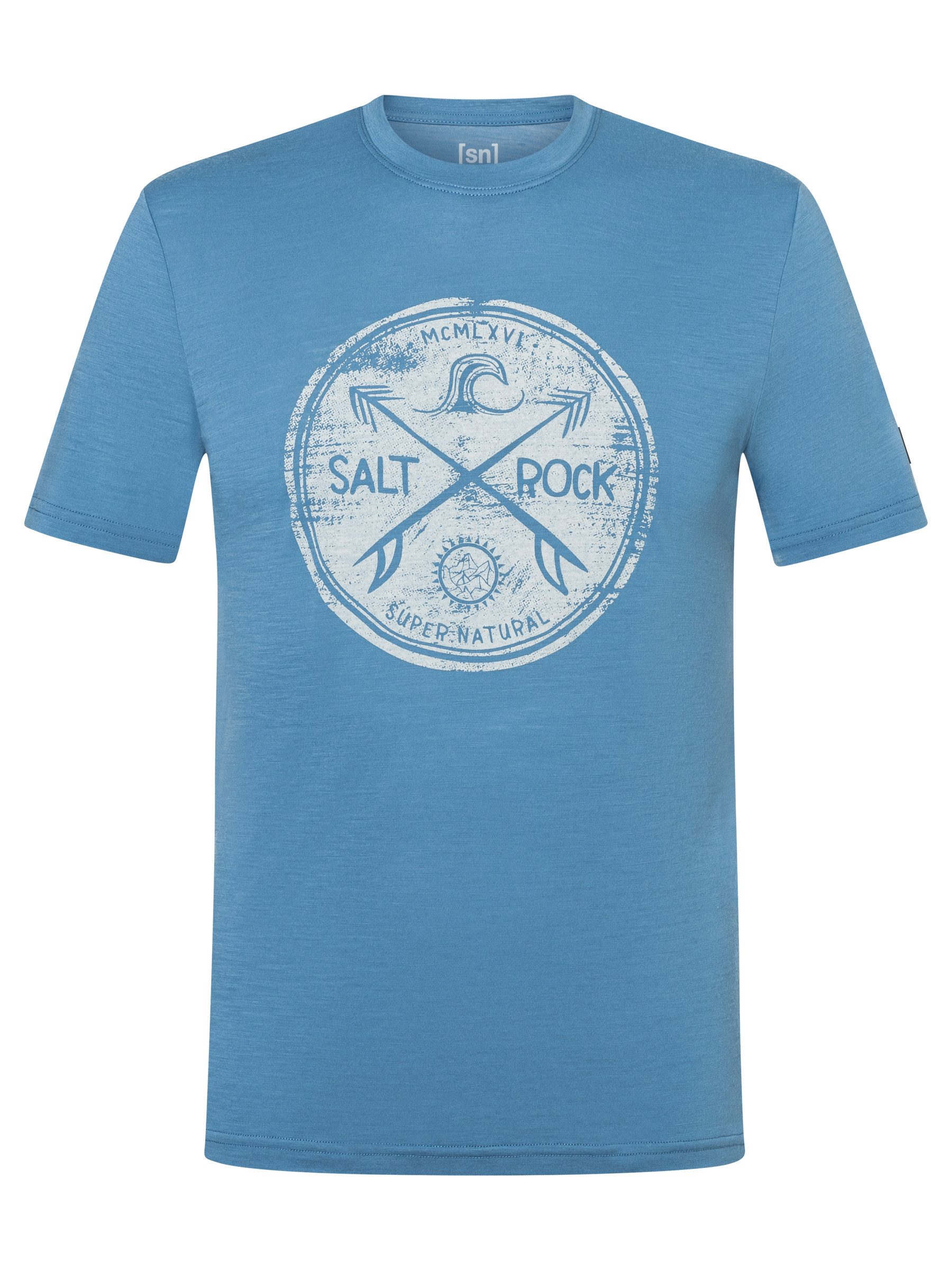 T-Shirt für Herren, Merino SALT & ROCK