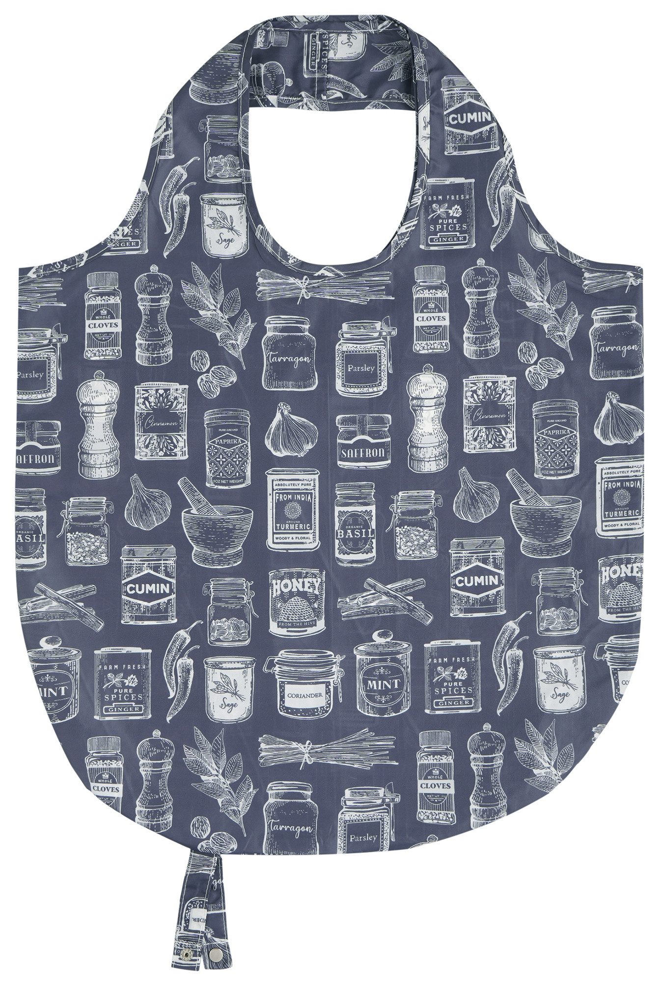 Ulster Weavers Einkaufsbeutel Herbs & Spices, faltbare Einkaufstasche incl. Tragegriffe ca.46x61cm Roll-up-Tasche