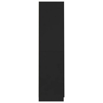 möbelando Kleiderschrank 299899 (LxBxH: 52x90x200 cm) in Schwarz mit 2 Türen