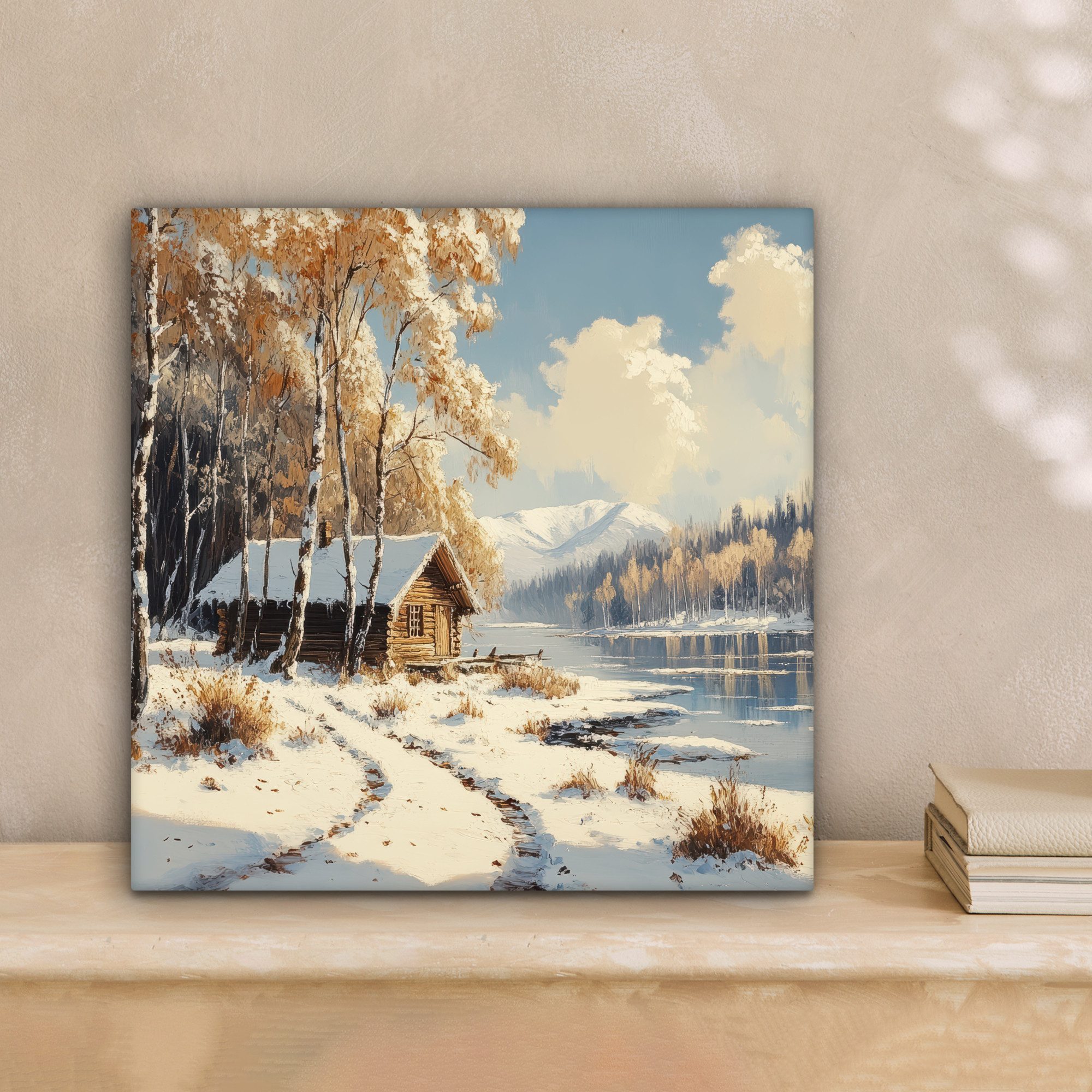 OneMillionCanvasses® Leinwandbild Winter - Schnee - Zuhause - Natur, Fotodr günstig online kaufen