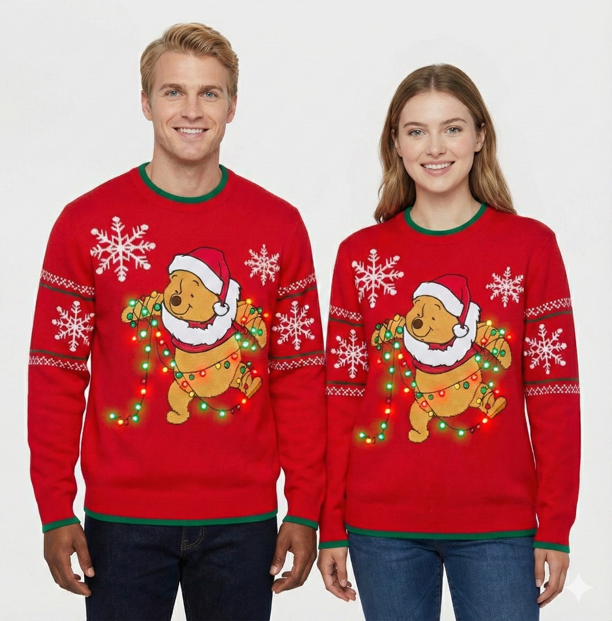 Disney Weihnachtspullover Winnie Puuh Leuchtender Weihnachtspullover für Erwachsene Disney Store