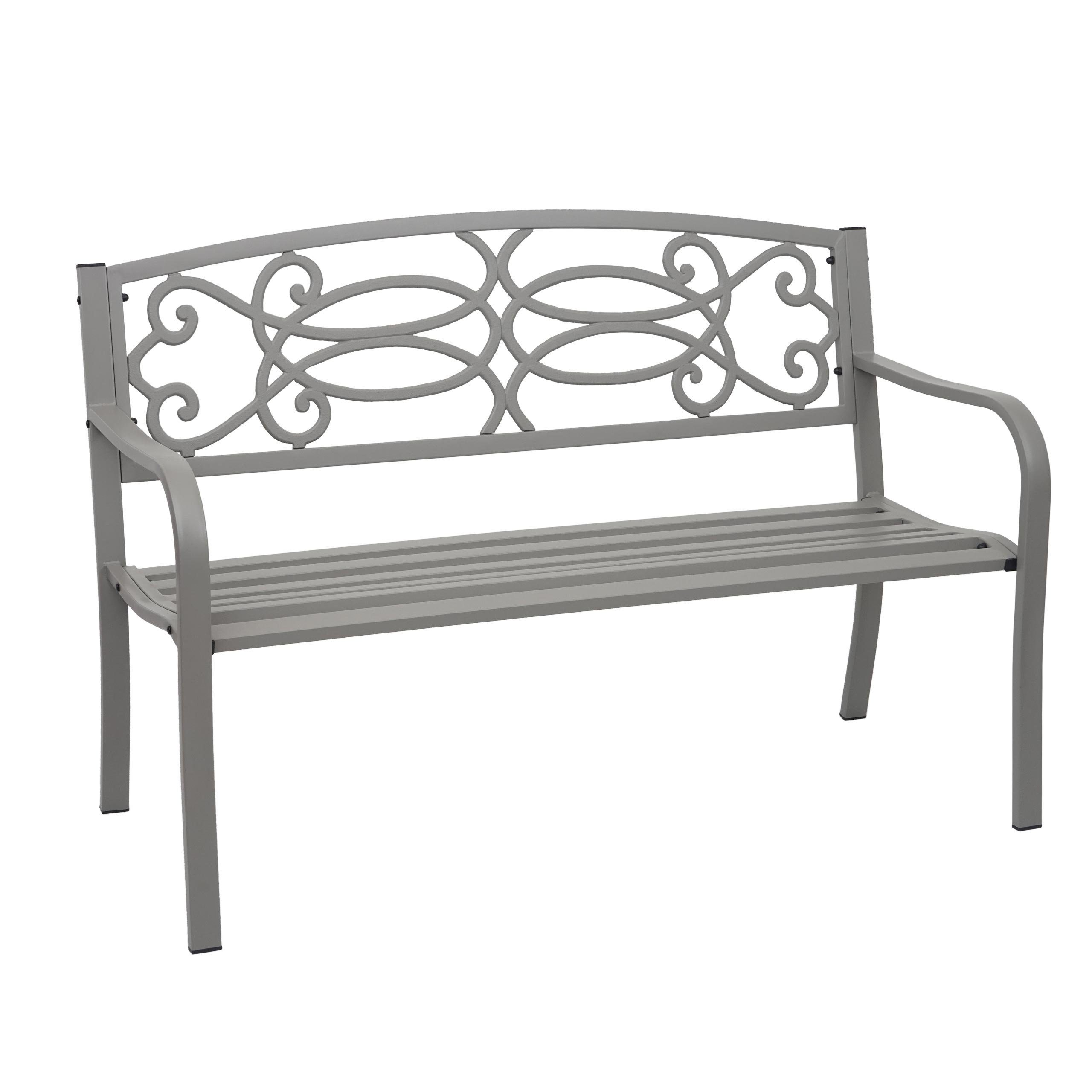 MCW Gartenbank MCW-F44, für den Innen- und Außenbereich, 2 Sitzplätze, Armlehne, Bodenschoner