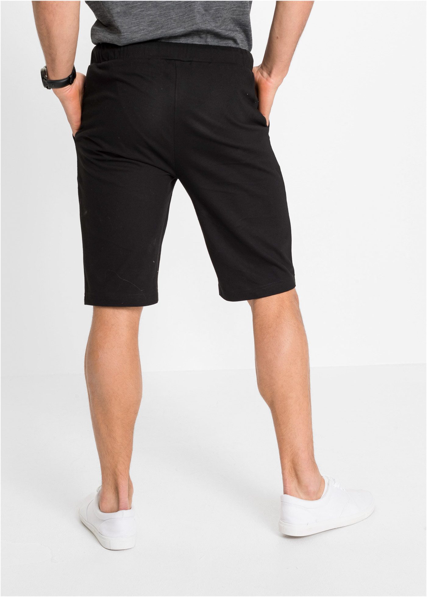 bonprix Bermudas aus Baumwolle, mit Kordelverschluss, Regular Fit