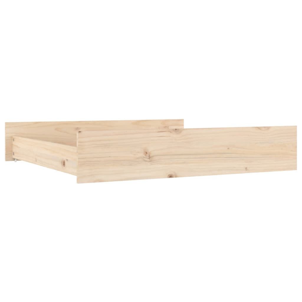 vidaXL Bett Bettschubladen 2 Stk. Massivholz Kiefer