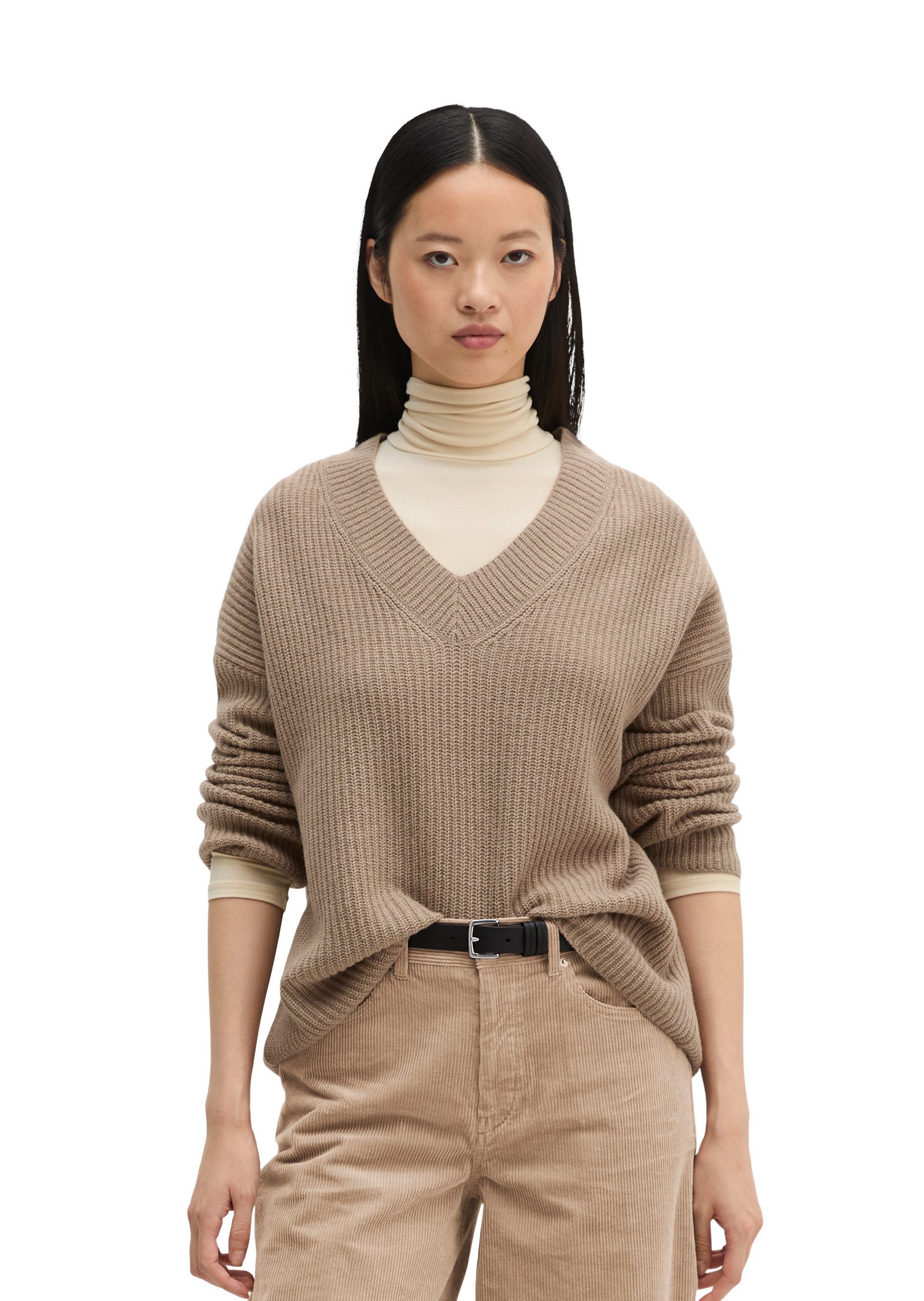 Marc O'Polo Strickpullover aus weichem Schurwolle-Mix