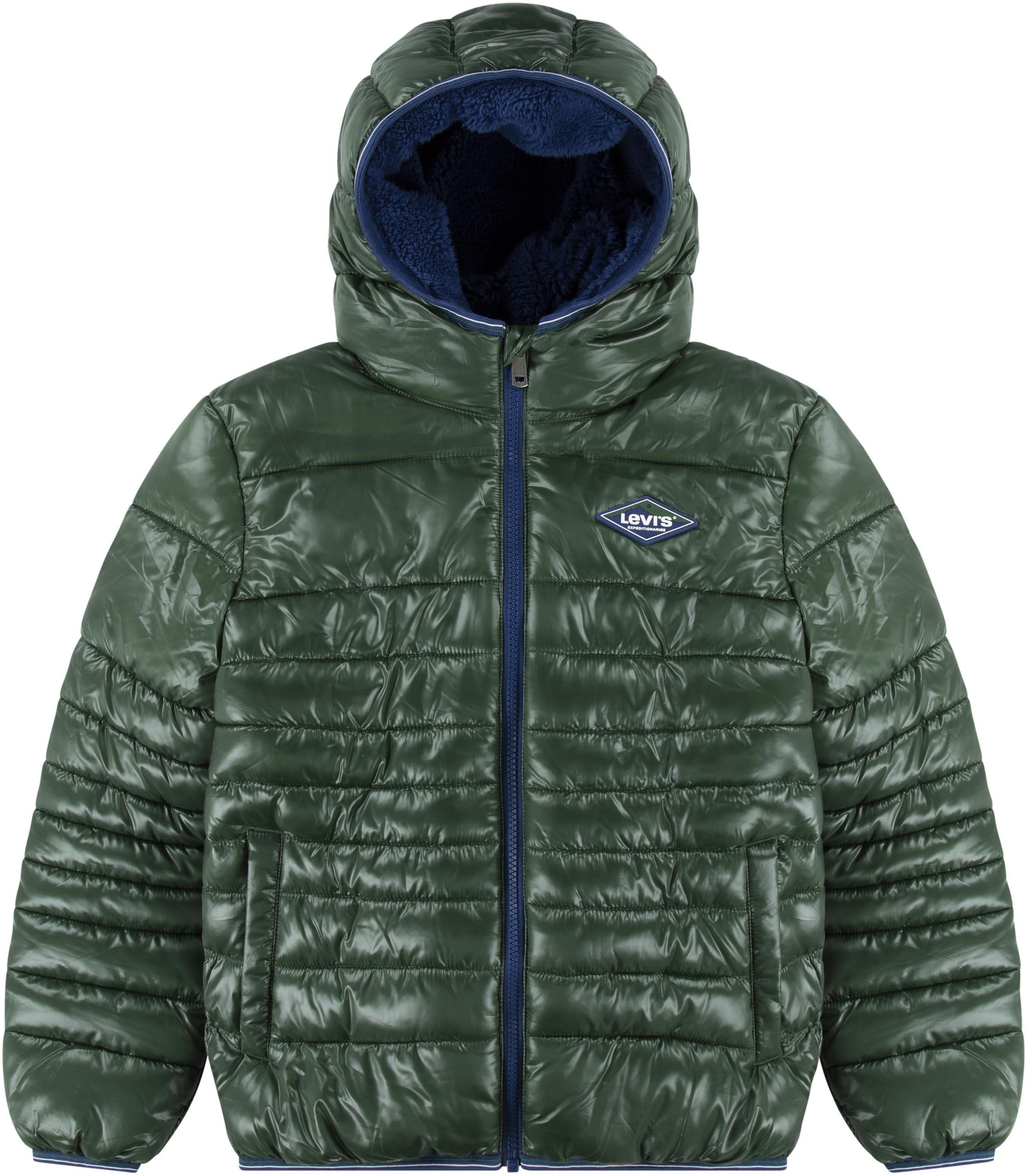 Levi's® Kids Steppjacke SHERPA LINED MDWT PUFFER JACKET for Boys mit Kapuze