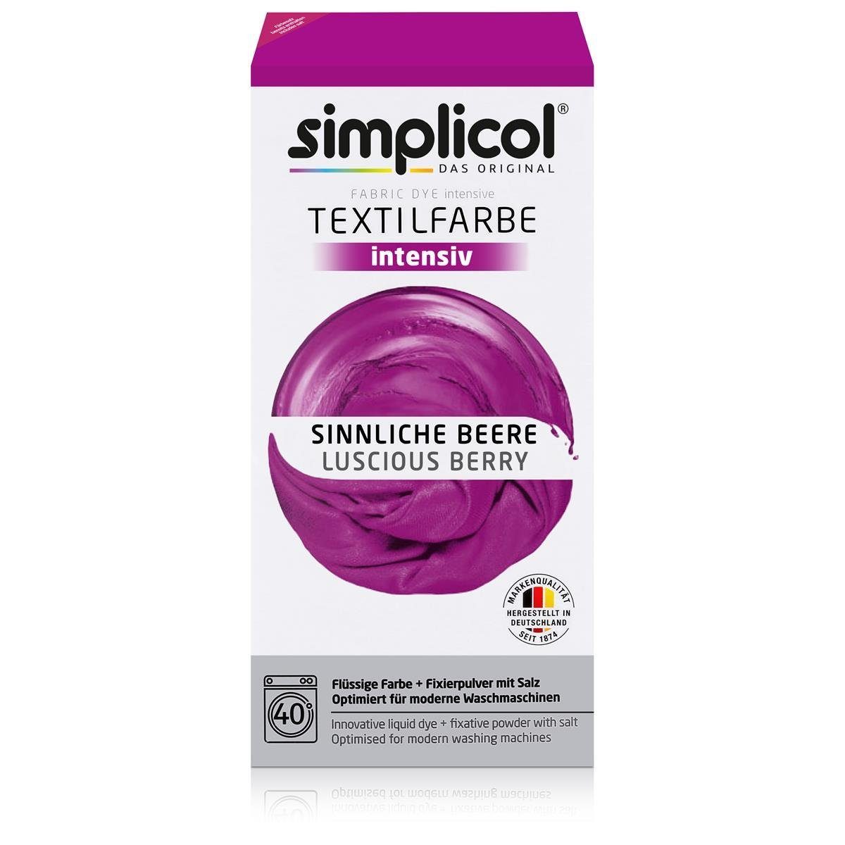 Textilfarbe Simplicol Textilfarbe intensiv Sinnliche-Beere - Einfaches Färben (1er