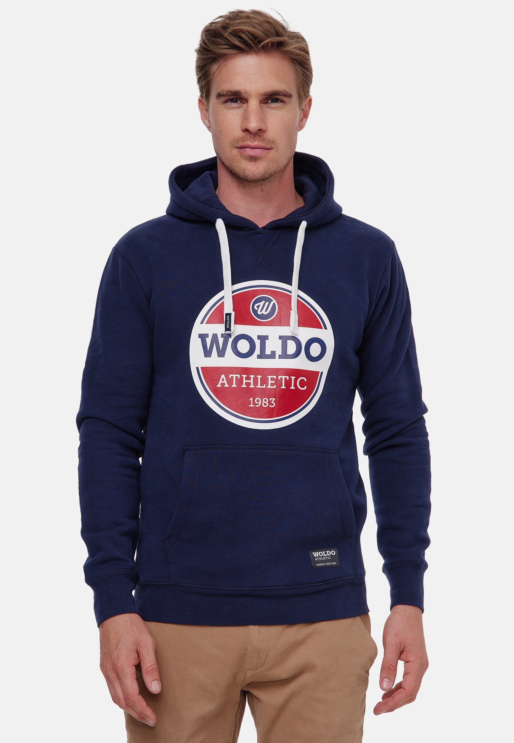 Woldo Athletic Hoodie Hoodie Big Logo Blau | Sweatshirts