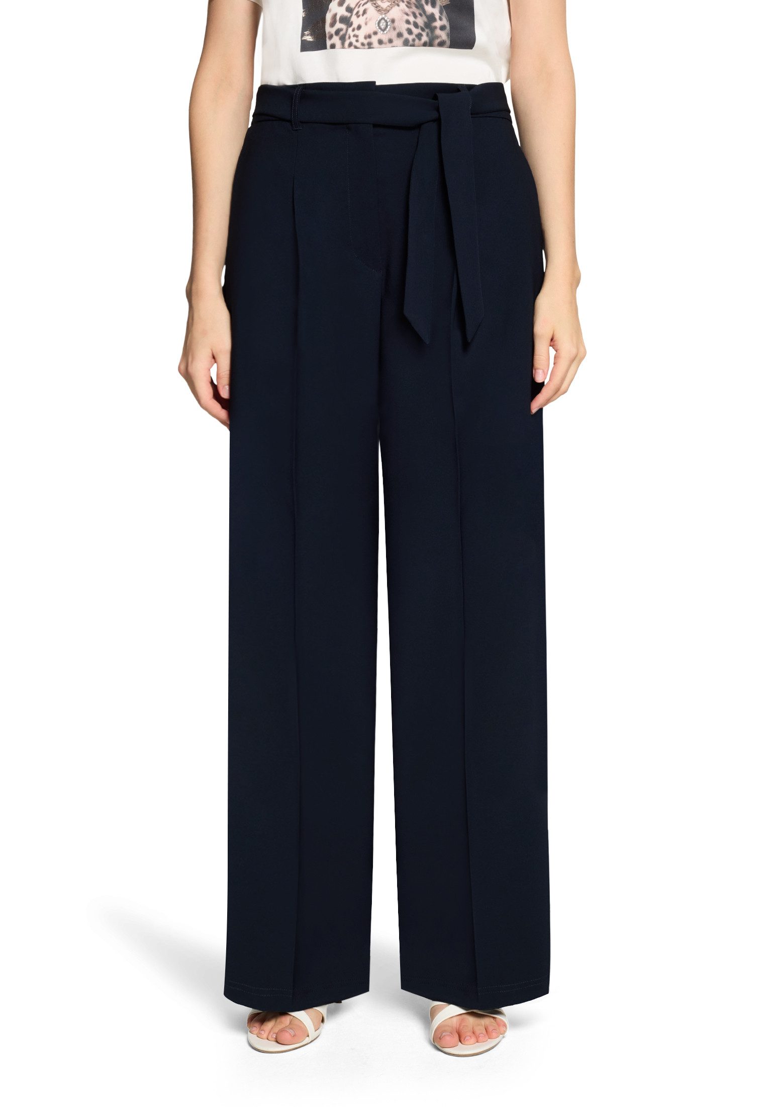 Stoffhose Damen unifarben