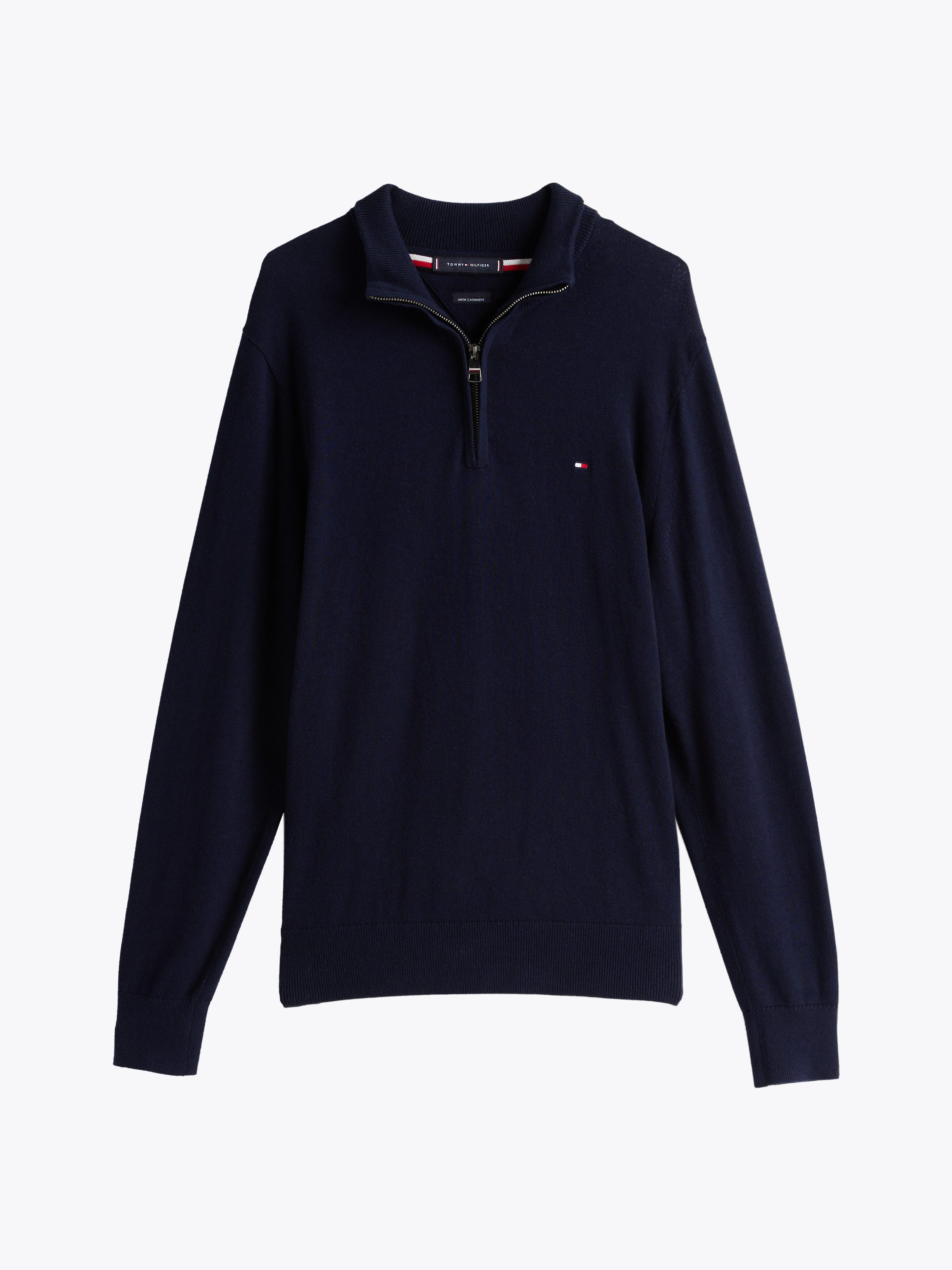 Tommy Hilfiger Troyer PIMA ORG CTN CASHMERE ZIP MOCK