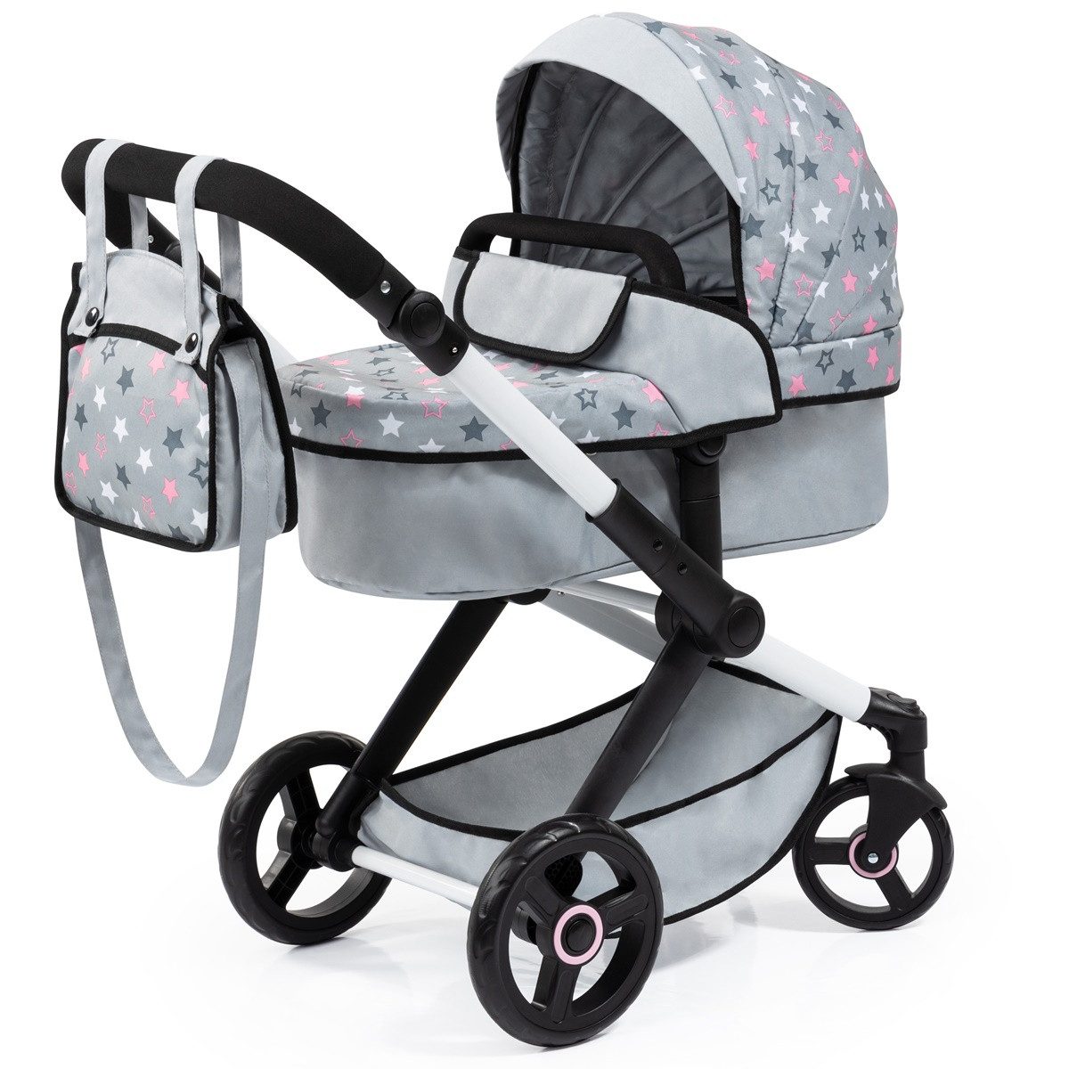 Bayer Design Puppenwagen Xeo - Höhenverstellbarer Kinderwagen Für Puppen Bis 46cm