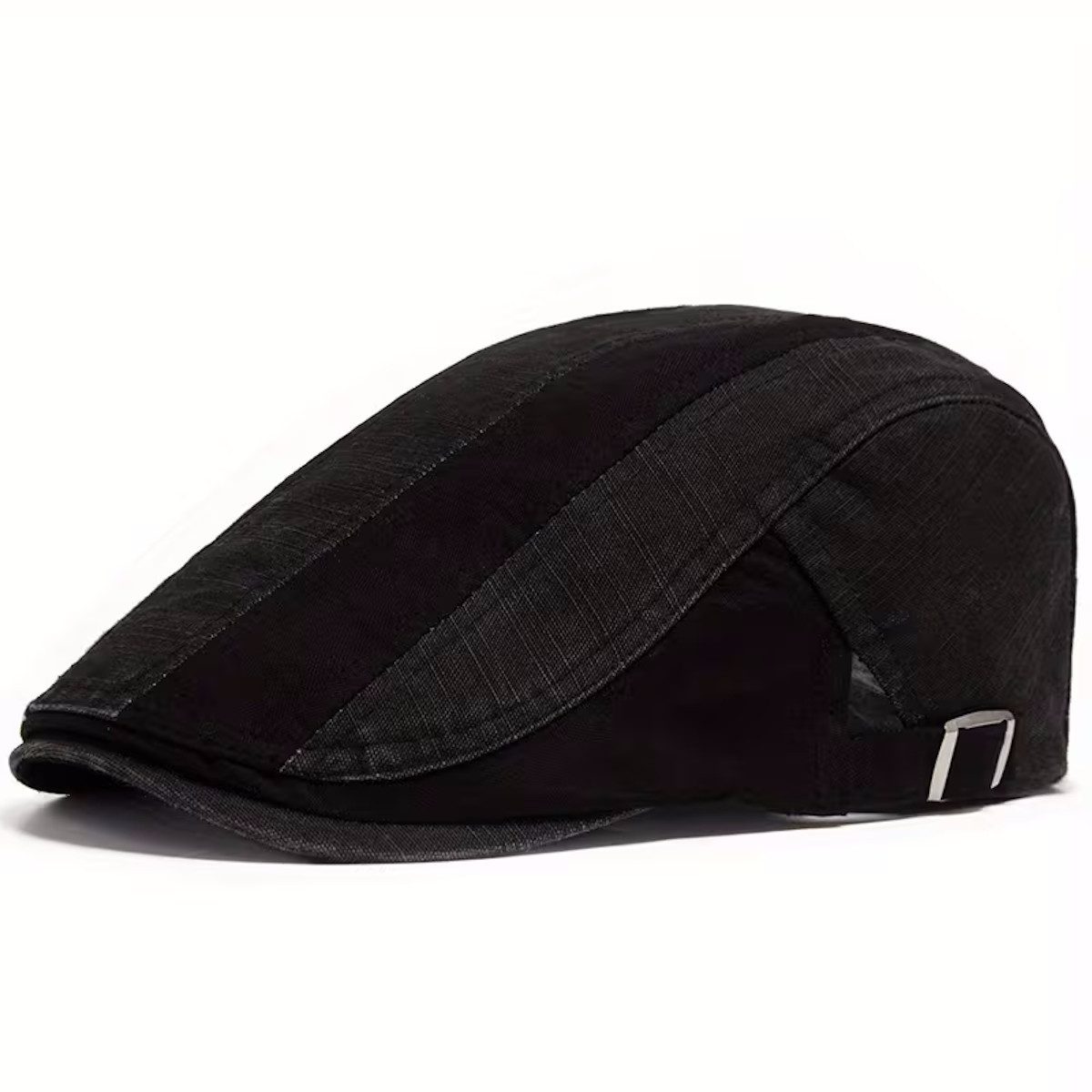 Sporty Flat Cap Gatsby Retro Patchwork Schirmmütze mit Schirm Schiebermütze