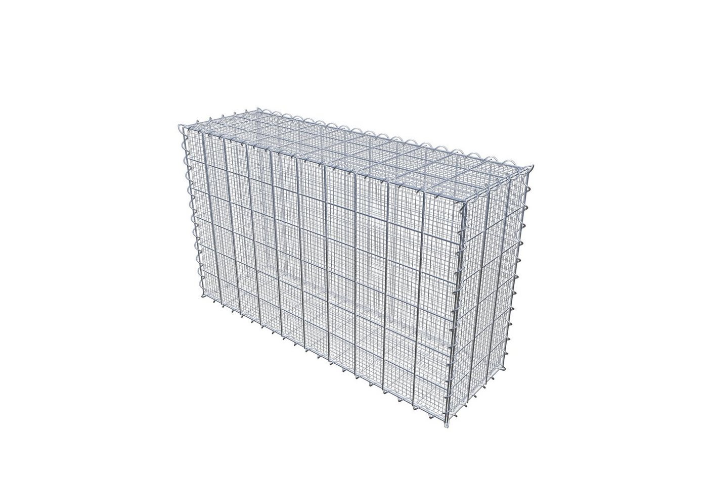 Thumbnail - Gabiona Gabionenzaun Splittgabione 100 cm x 60 cm x 30 cm (L x H x T), Maschenweite 10 cm, (Splittgabione 100 cm x 60 cm...