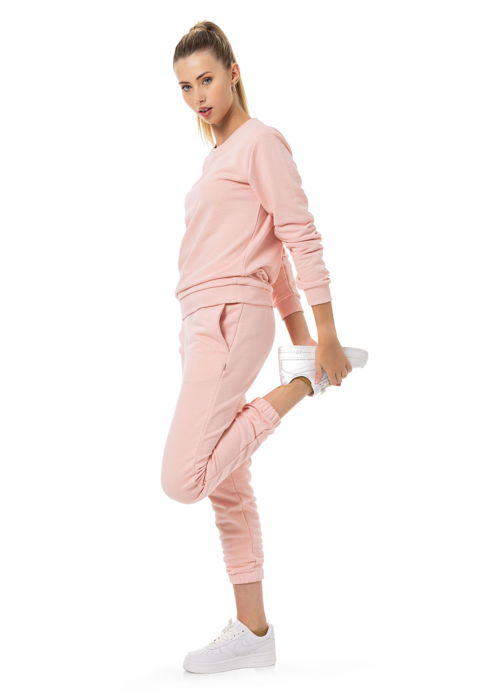 RedBridge Jogginganzug Sweatshirt mit Sweatpant Premium Basic (Set, 2-tlg)