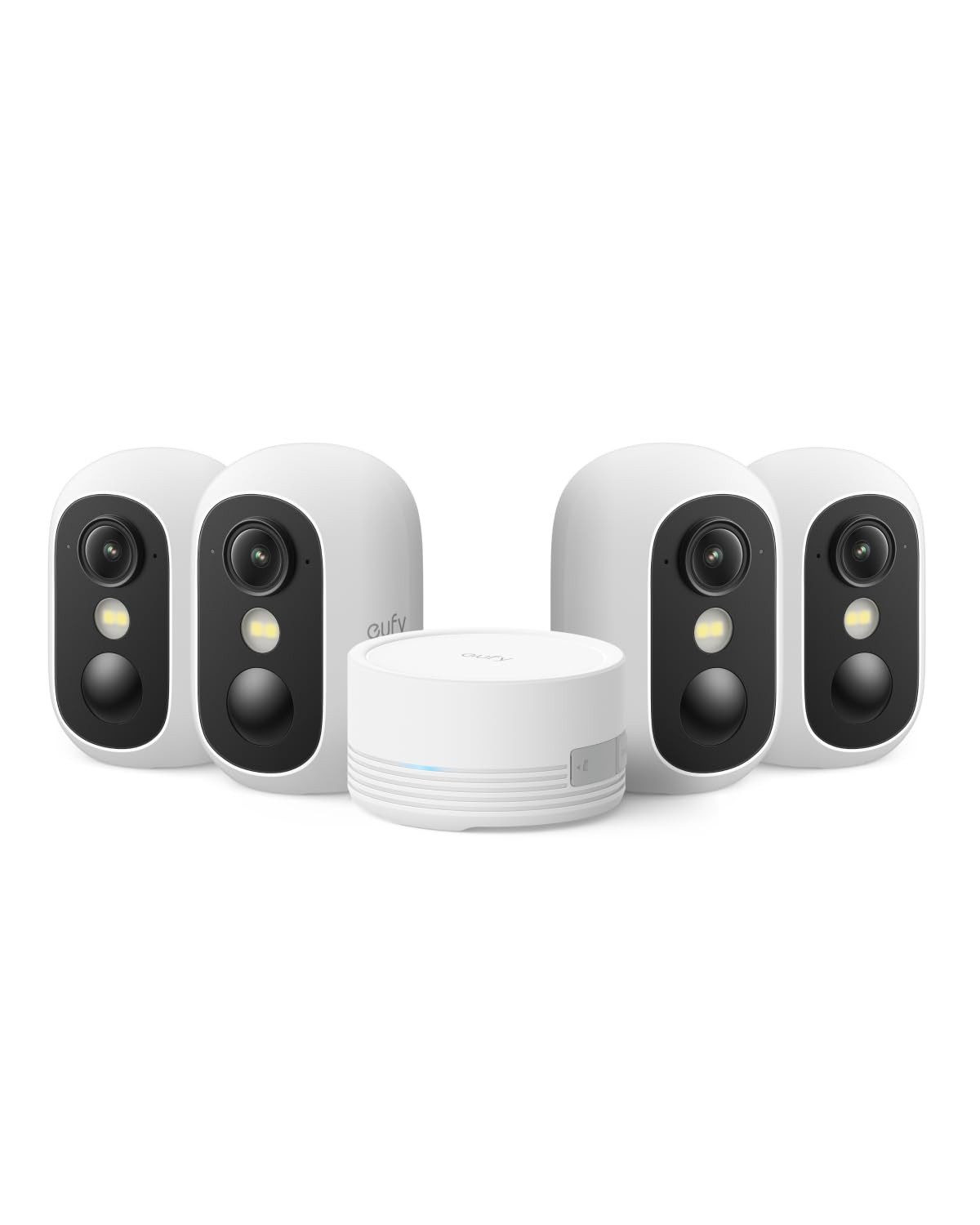 eufy Security Überwachungskamera C35, Kabellose Überwachungskamera Außen & Innen, Magnetische Halterung (Außenbereich, 4-tlg., Nachtsicht)