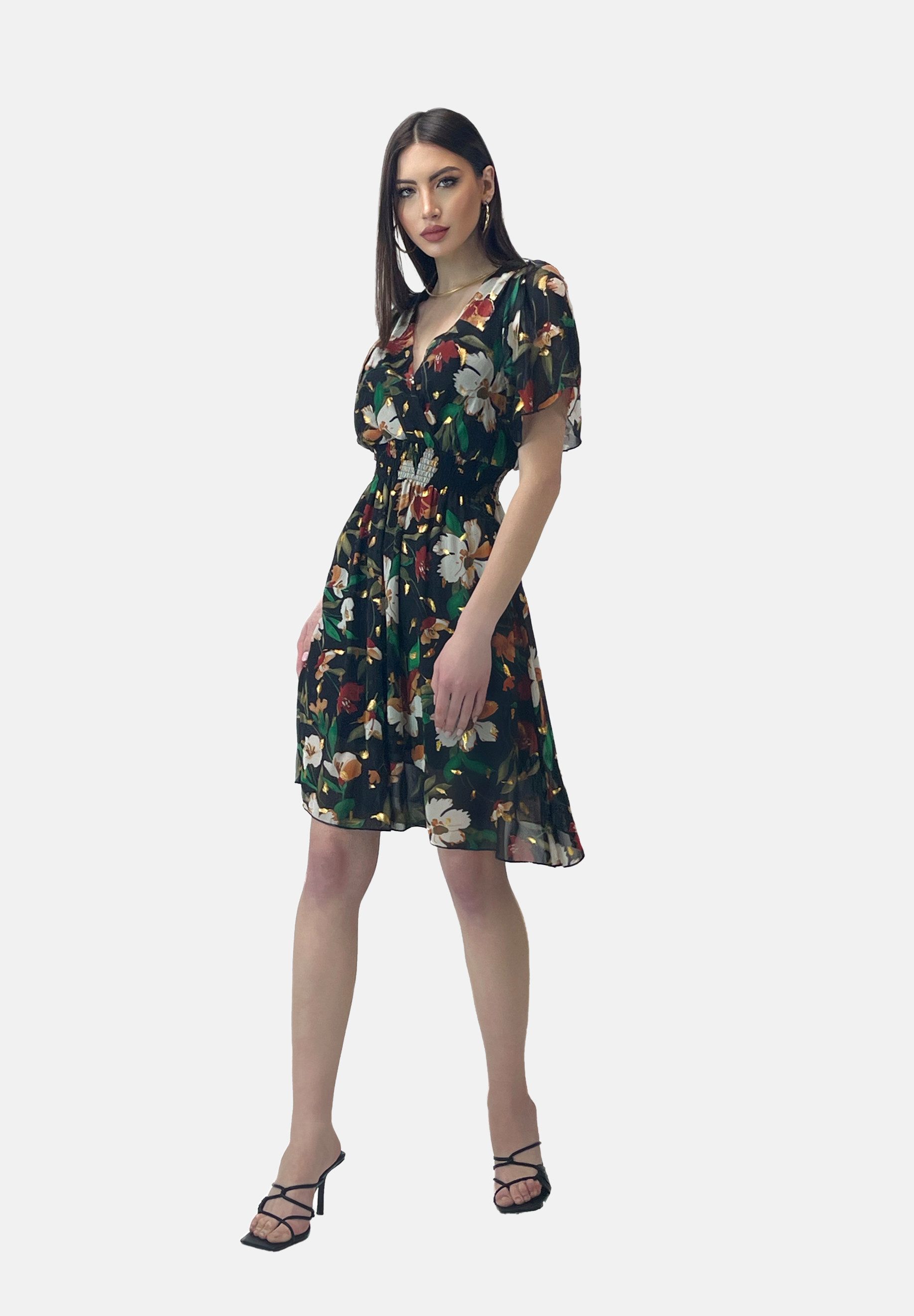 Elara Sommerkleid Elara Damen Sommerblumenkleid (1-tlg) günstig online kaufen