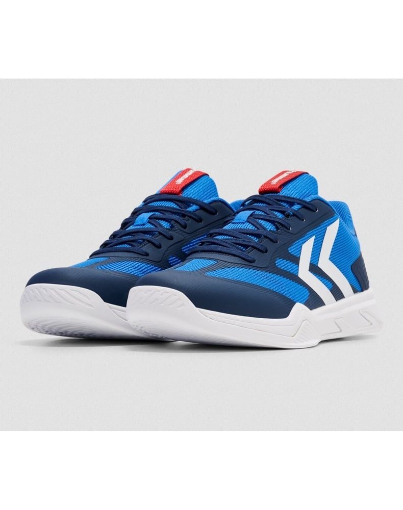 hummel Hallen-Indoorschuhe URUZ III blau/weiss Herren Badmintonschuh