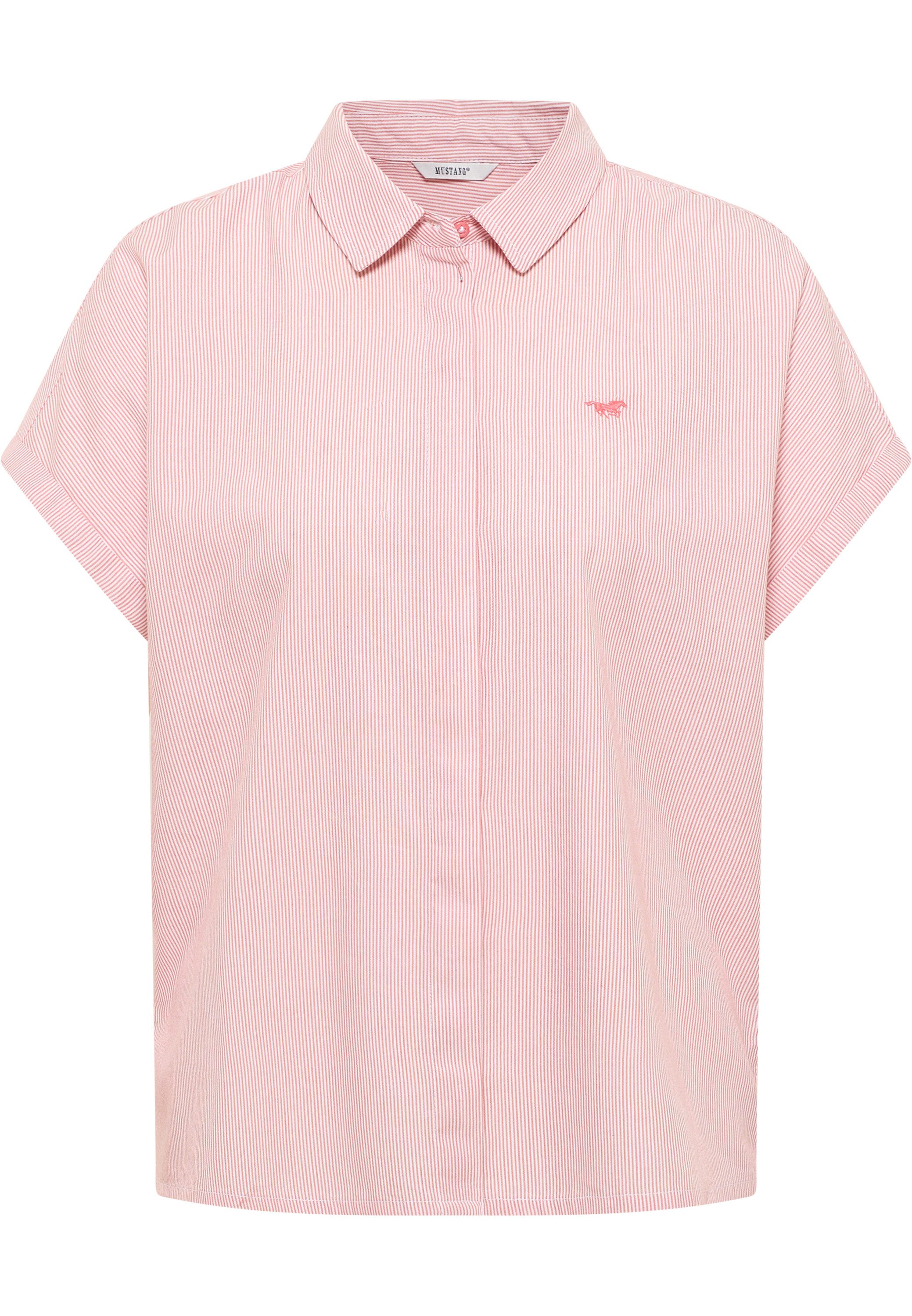 MUSTANG Kurzarmbluse Damen Style Elsa Basic Blouse günstig online kaufen