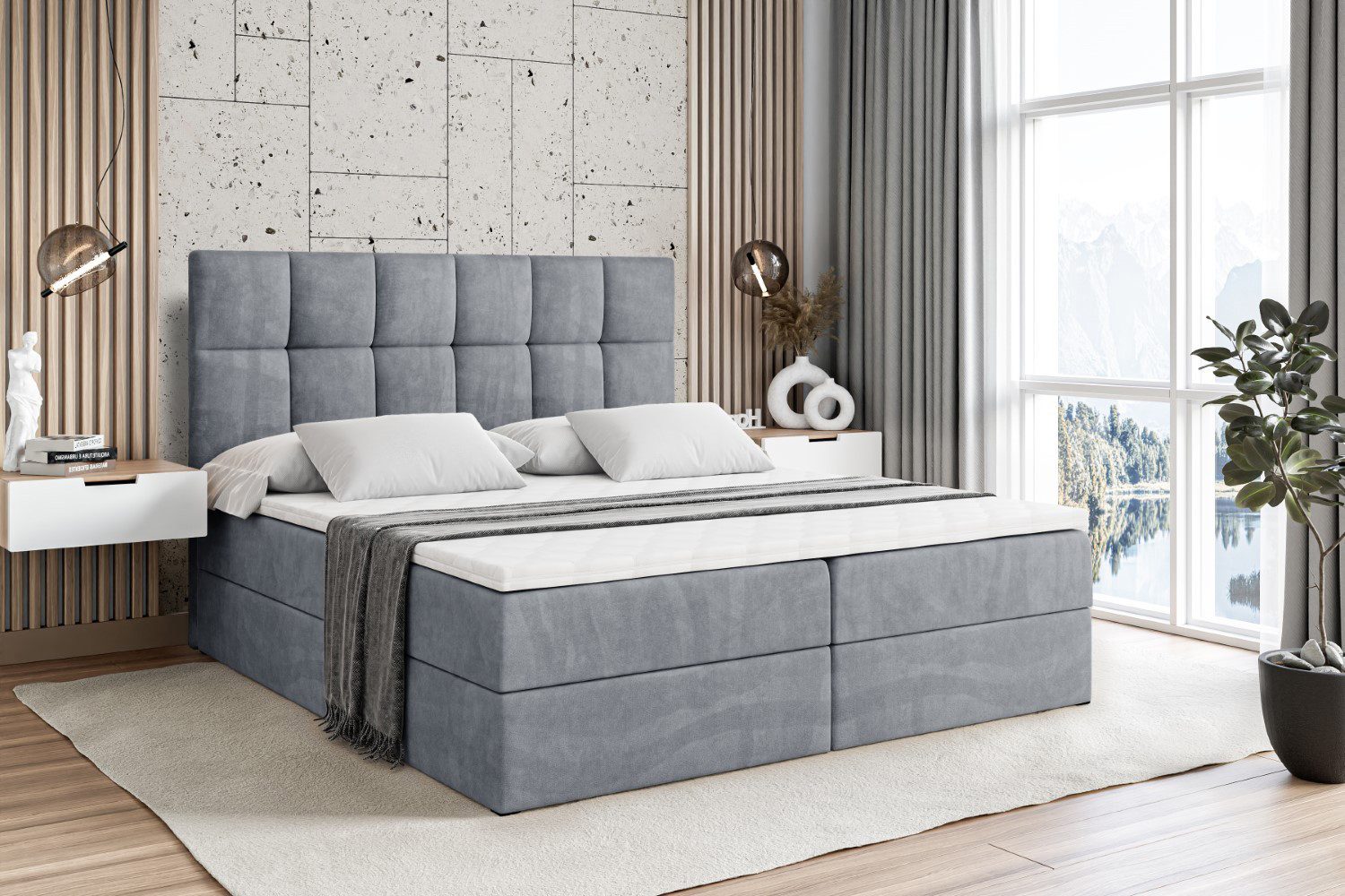 ALTDECOR Boxbett RICAR (Multipocket-Matratze H4. H3 günstig online kaufen