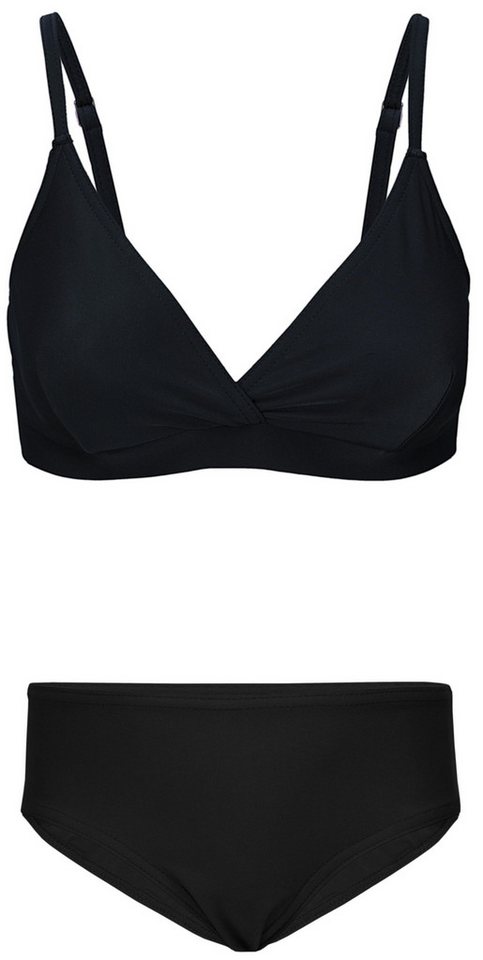 Aquarti Bustier-Bikini Aquarti Mädchen Bikini Set Bustier Bikinislip Zweiteiliger Badeanzug