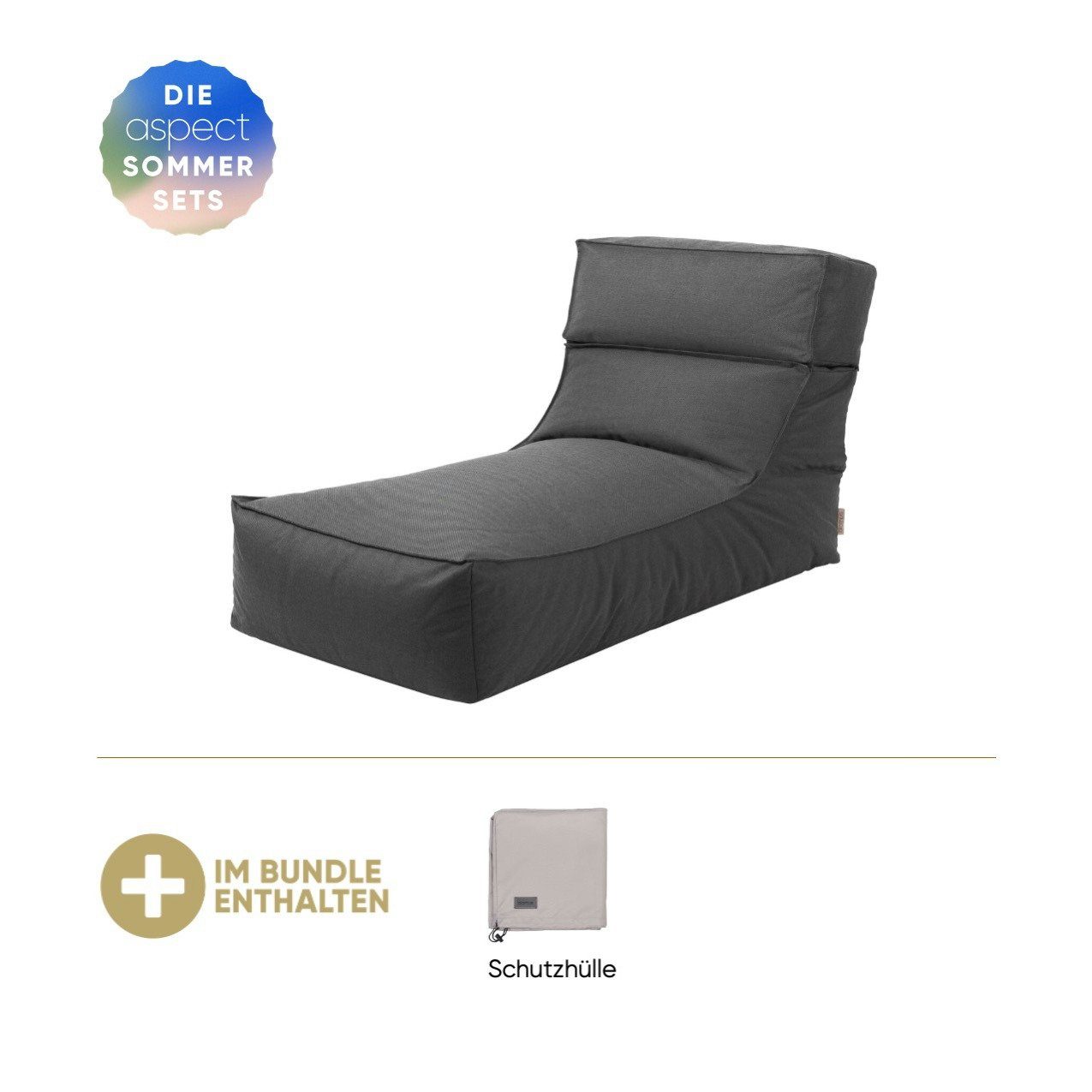 blomus Loungesofa Blomus Lounger "L" STAY inkl. GRATIS Schutzhülle Coal