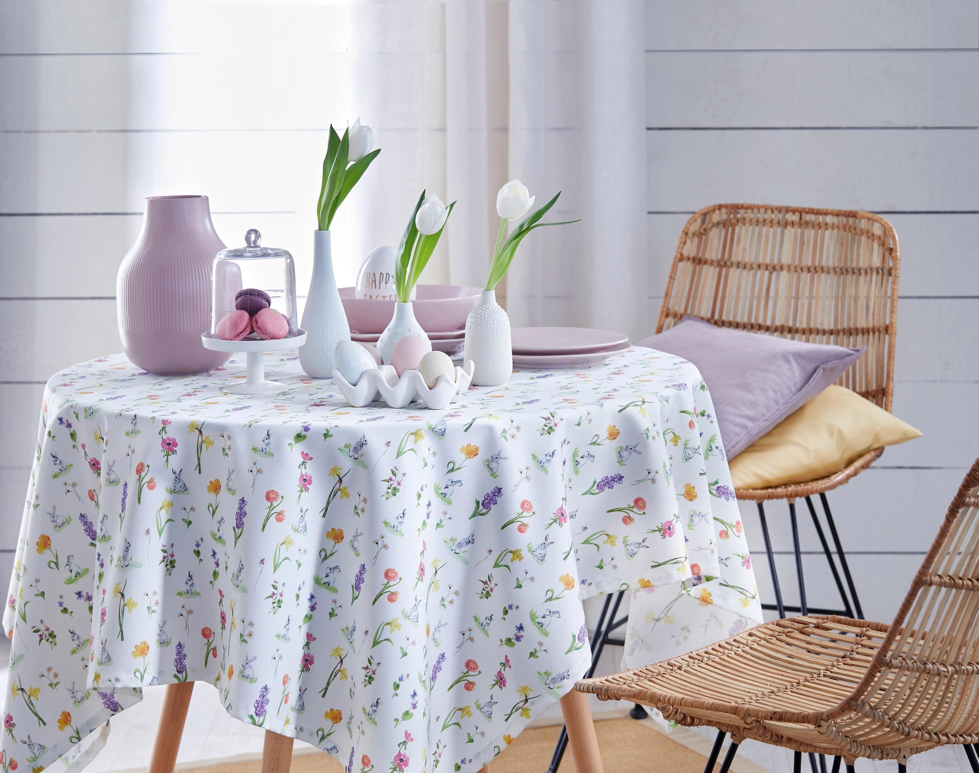 APELT Mitteldecke 6905 HAPPY EASTER, Osterdeko, Ostern (1-tlg), Digitaldruck